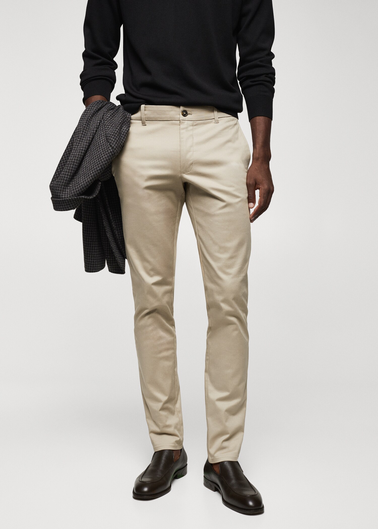 Pantalón skinny chino algodón - Plano medio