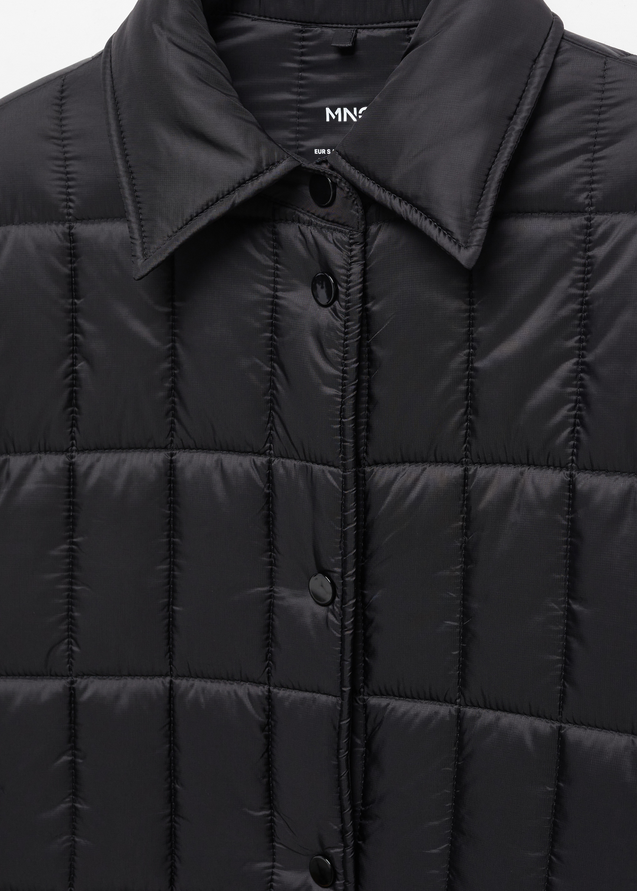 Quilted anorak with shirt collar - Details of the article 8