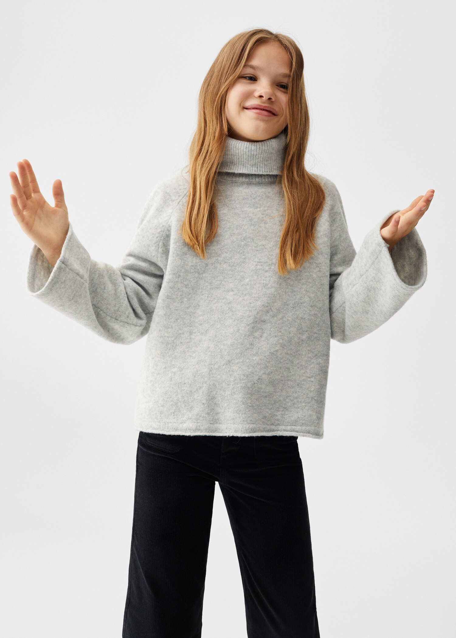 Turtleneck knit sweater - Medium plane