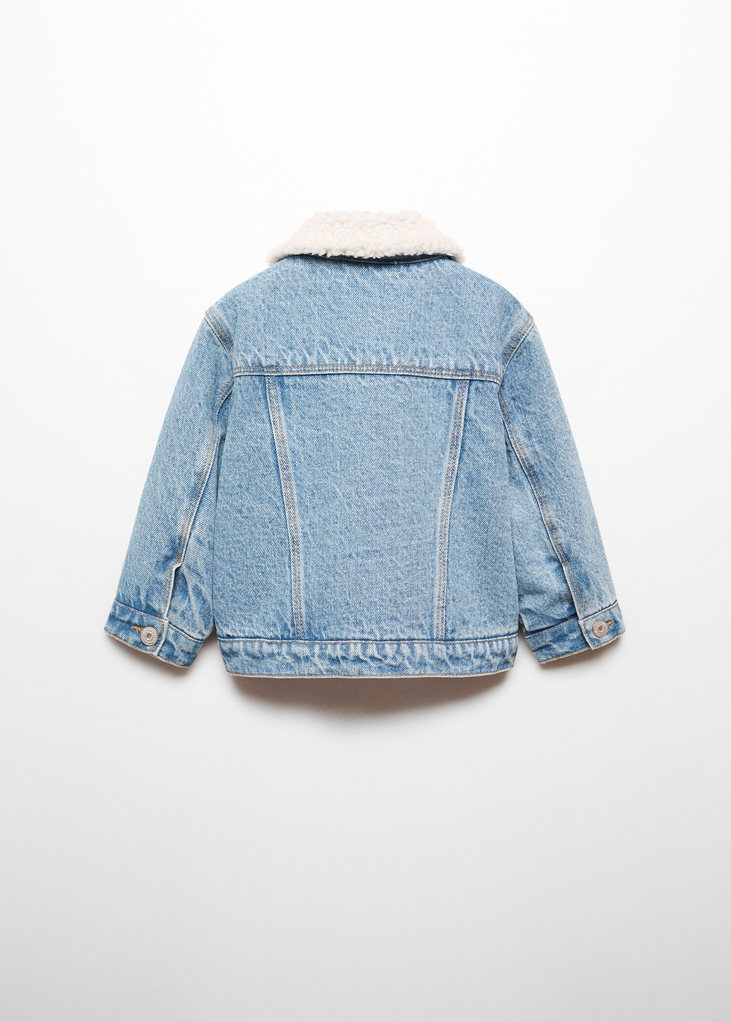 Jacket with shearling-effect lining - Reverse of the article