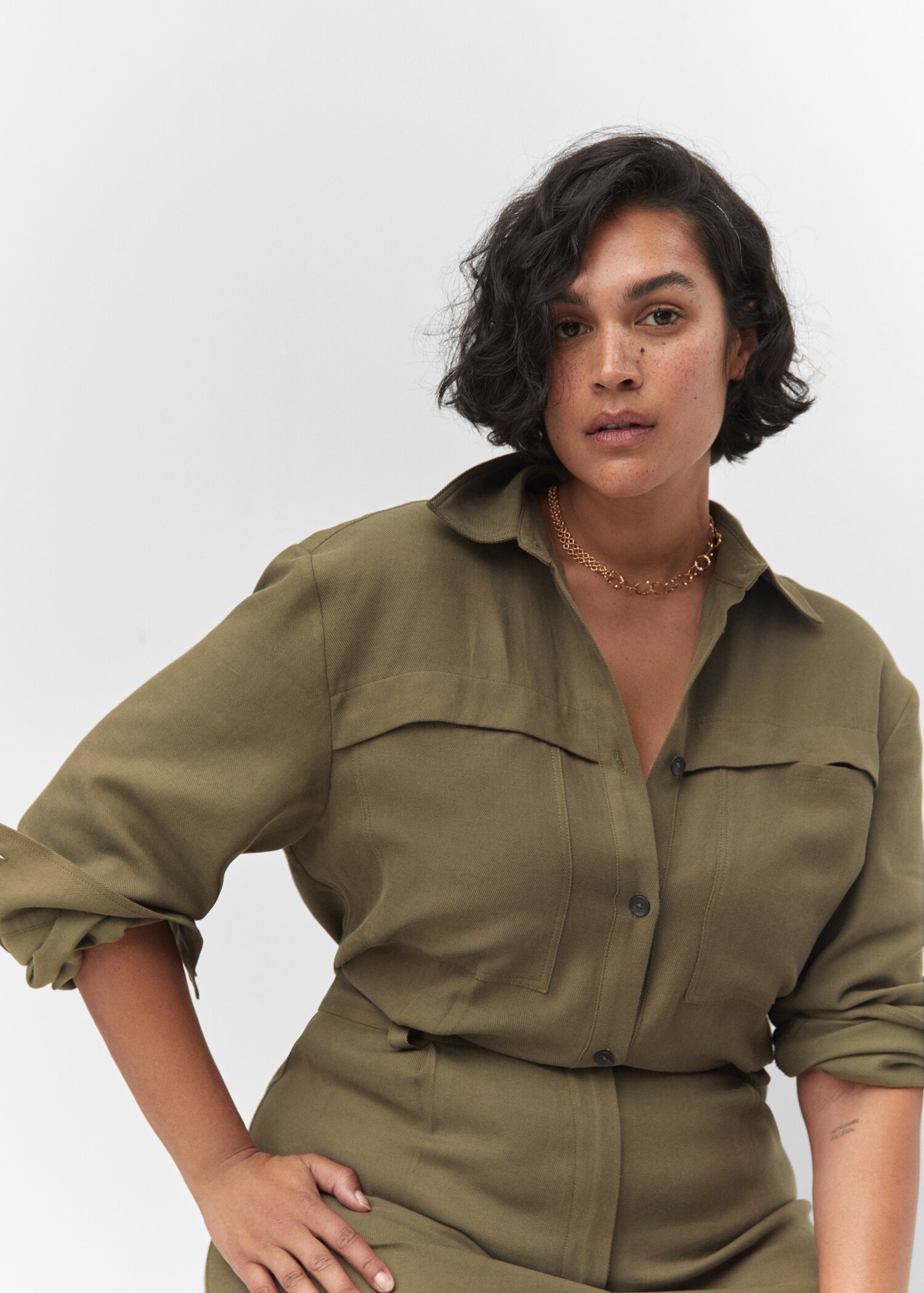 Katoenen jumpsuit met zakken - Detail van het artikel 4