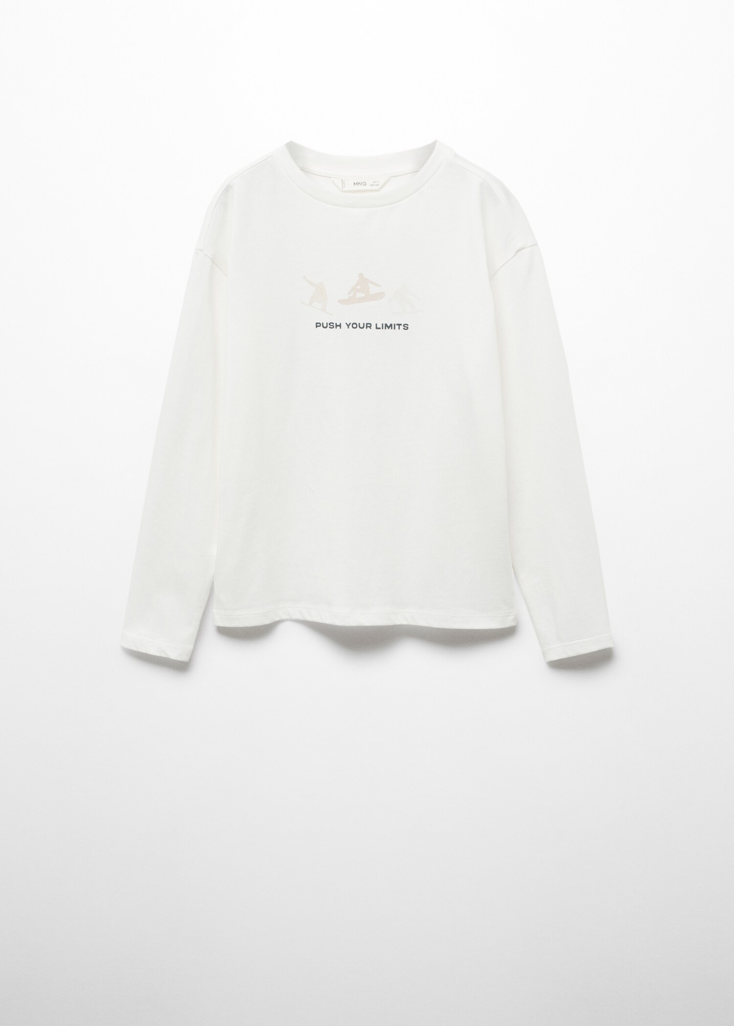Printed message T-shirt - Товар без моделі