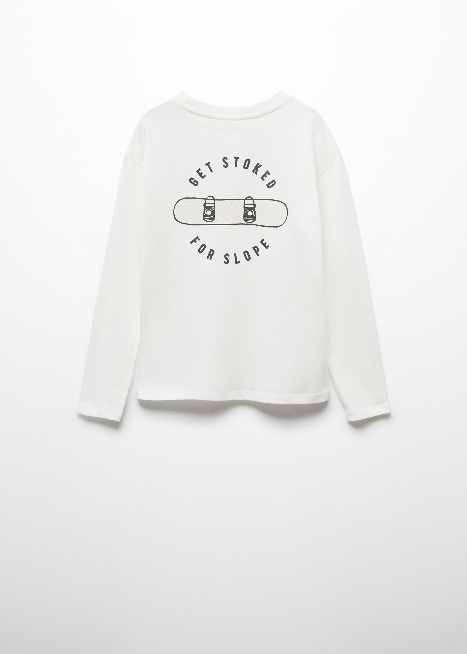 Printed message T-shirt - Зворотна сторона товару