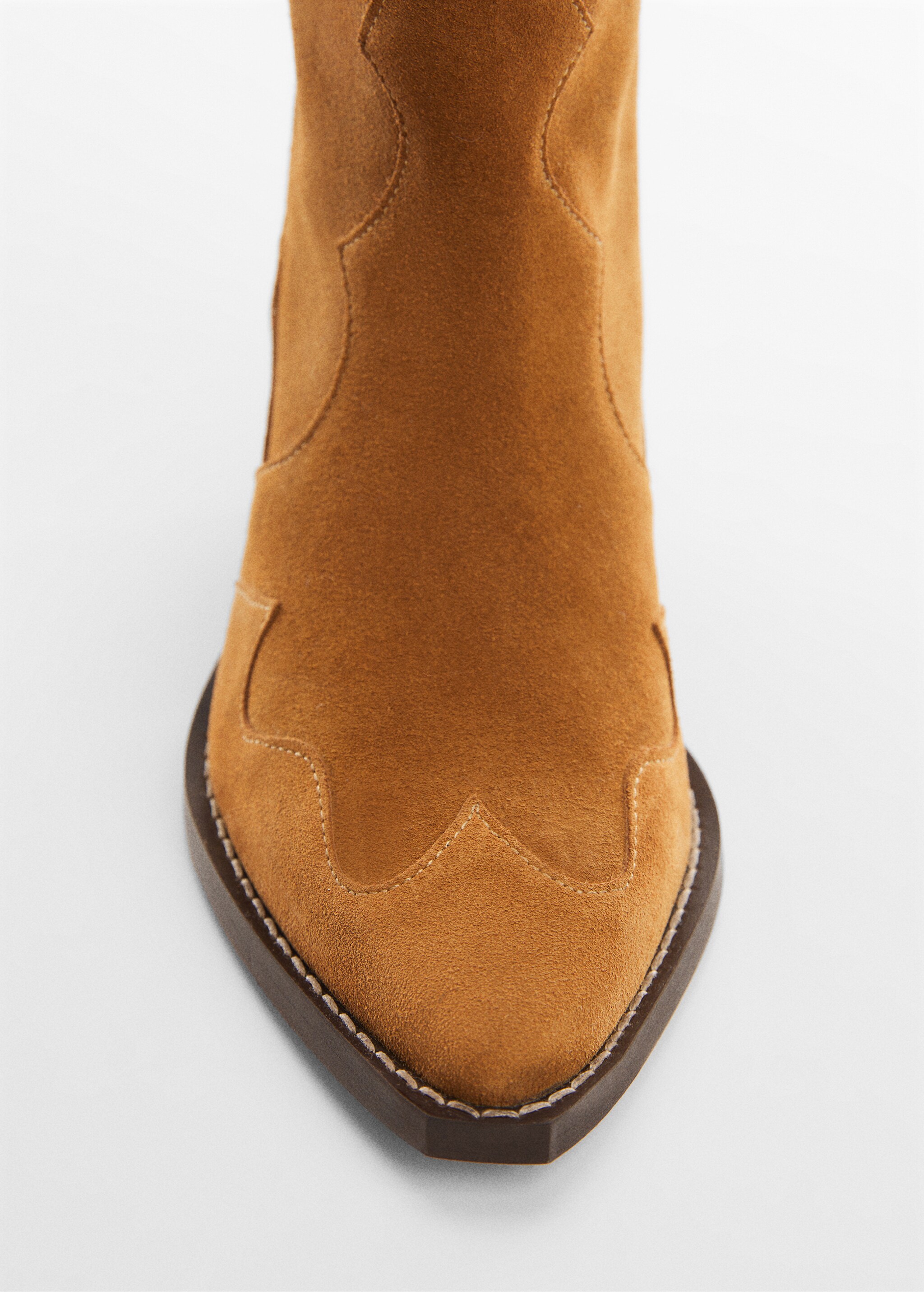 Suede cowboy ankle boots - Details of the article 1