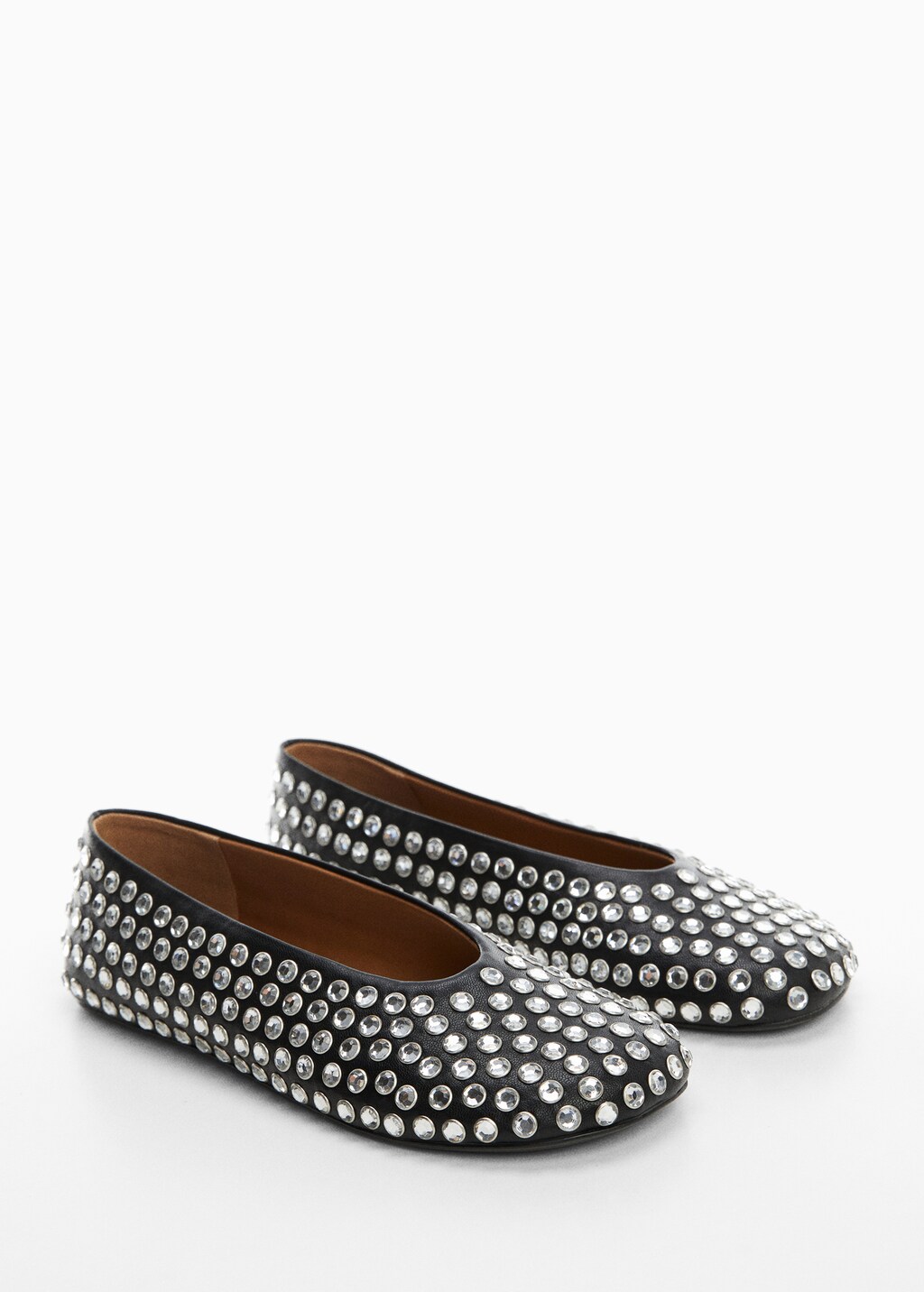 【MANGO】Rhinestone ballerina REF. 57056011-BEA-LM Rhinestone ballerinas - Women | MANGO Syria