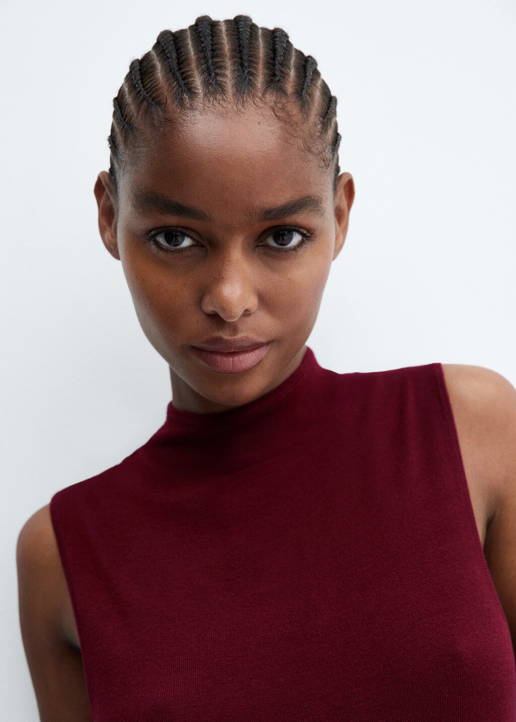 Knitted top with side slit - Women | MANGO China