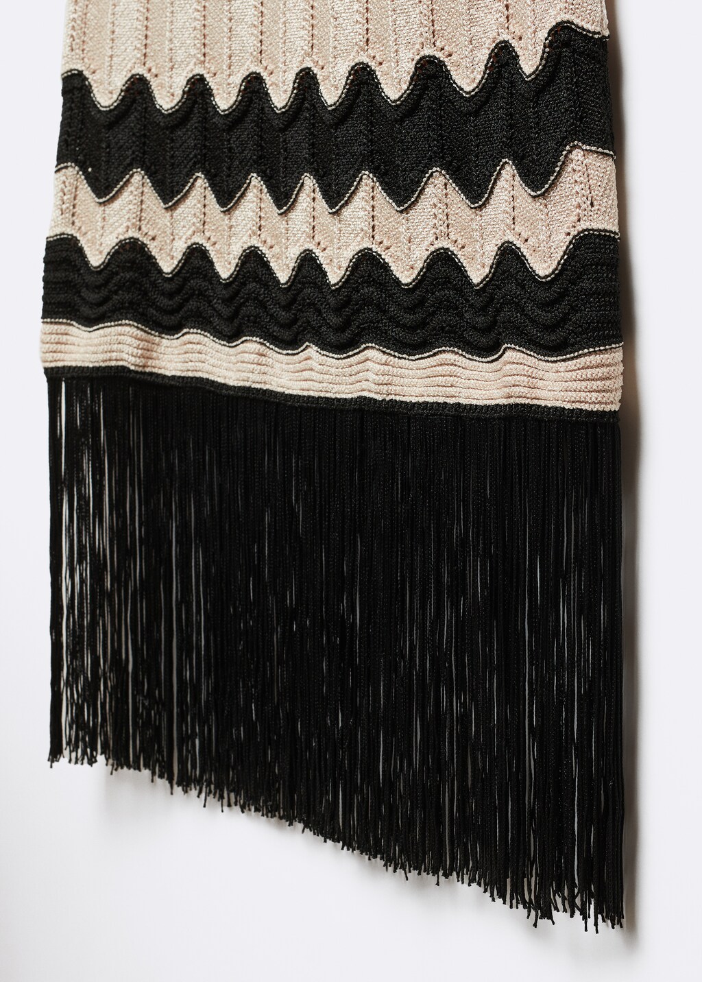 Robe base frangee