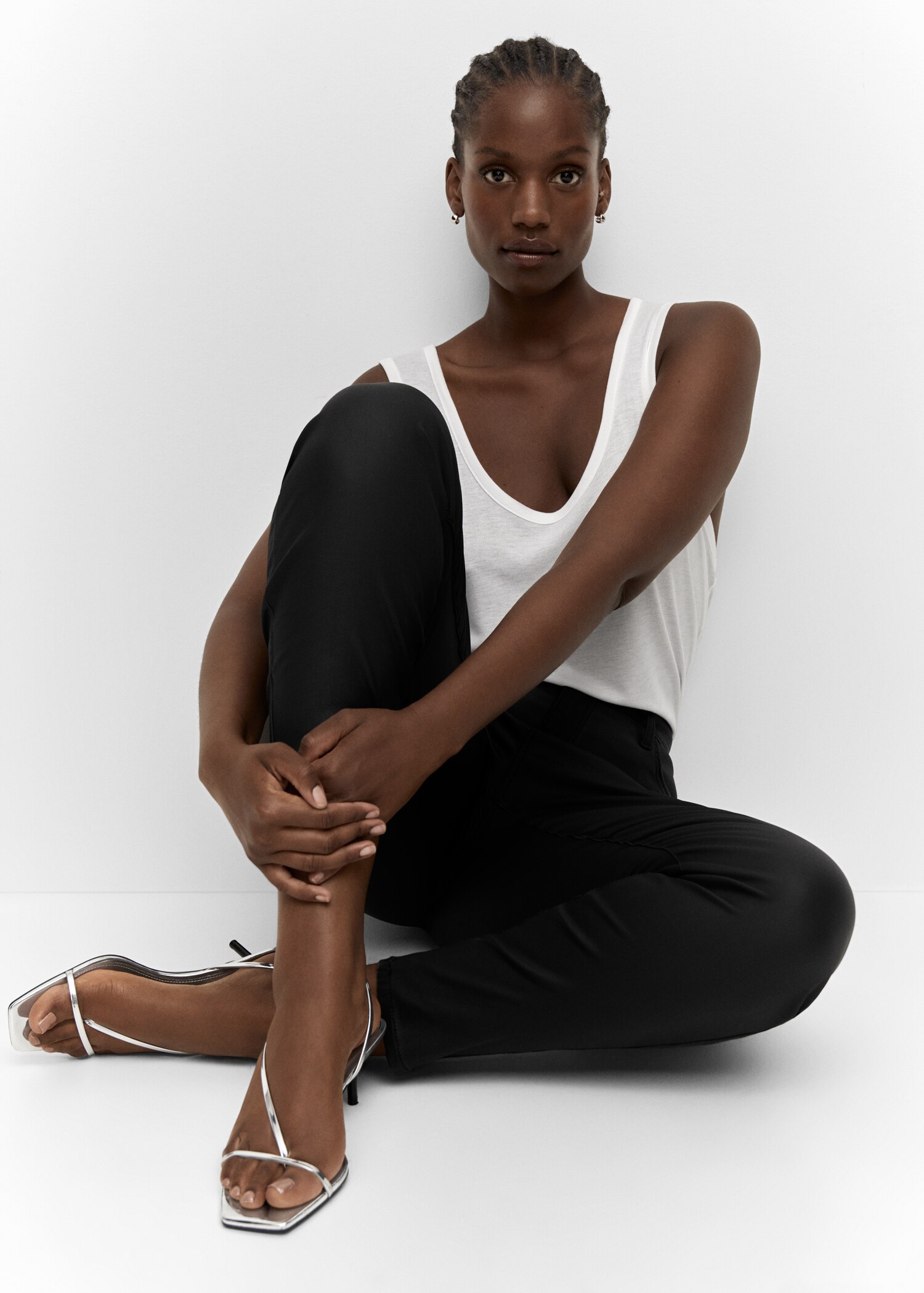 Jean skinny taille haute enduit - Détail de l'article 4