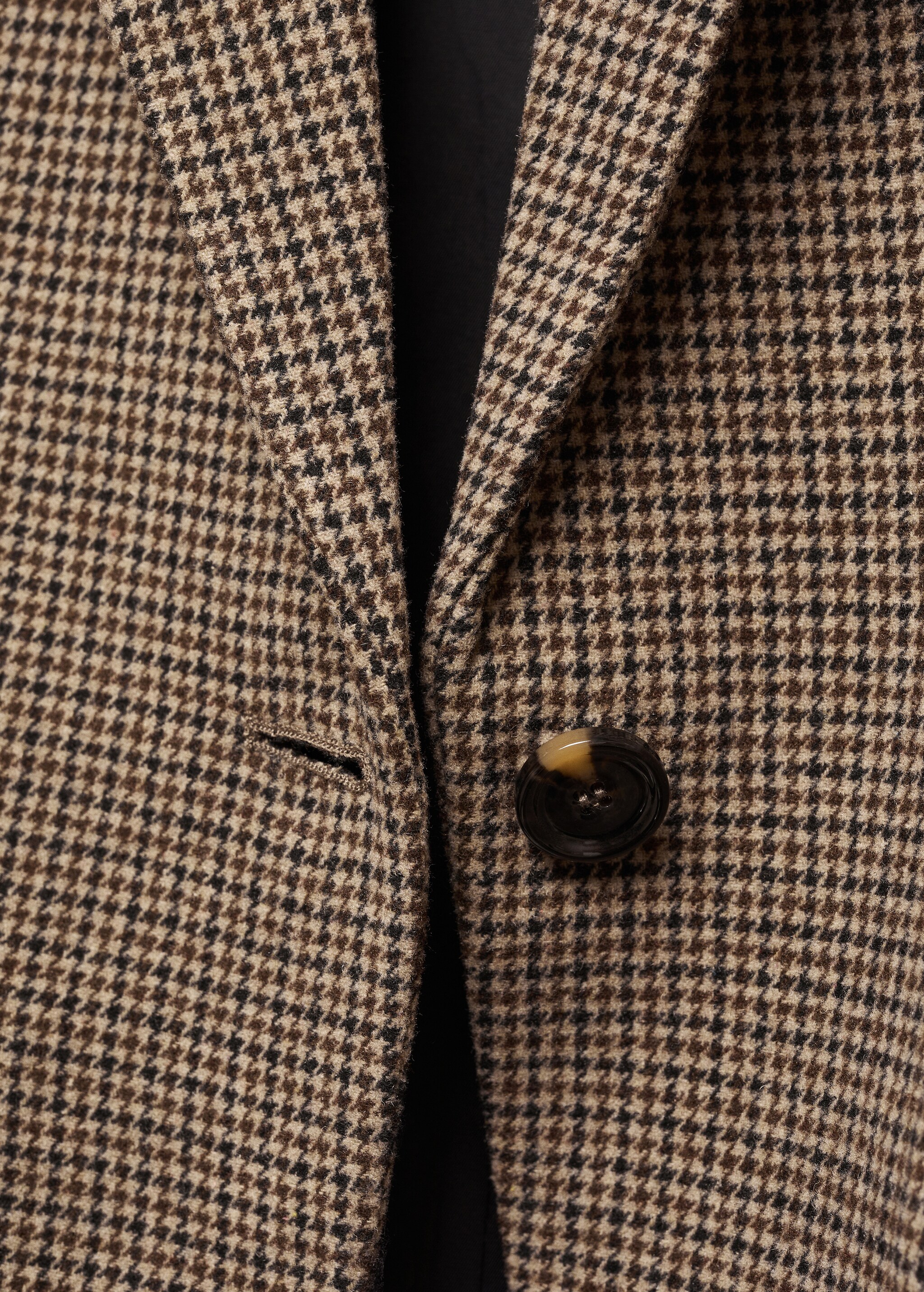 Lapels Houndstooth suit blazer - Details of the article 8