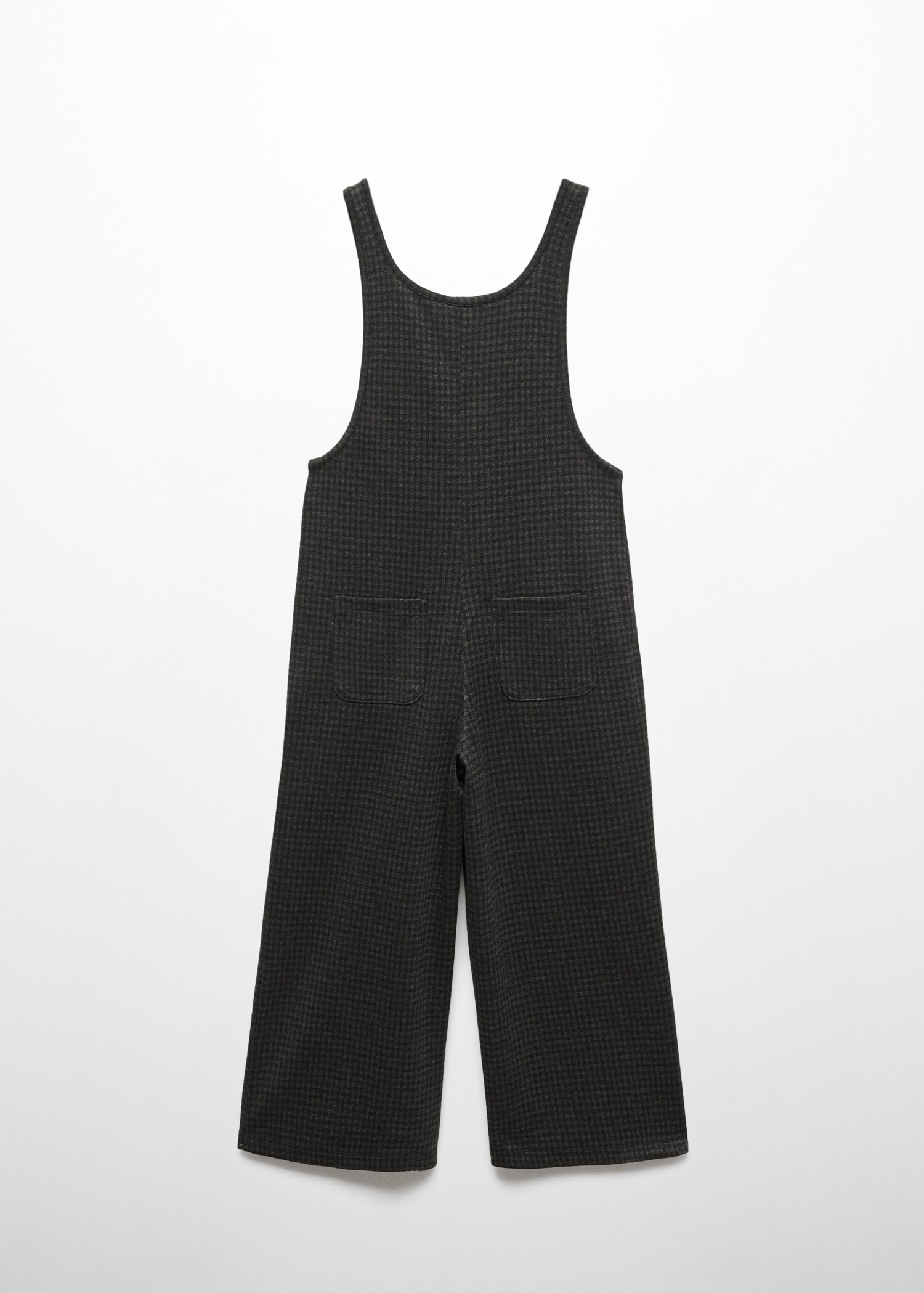 Long houndstooth dungarees - Reverse of the article