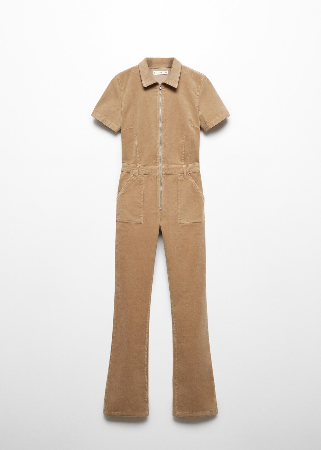 Corduroy jumpsuit with zip | MANGO Iraq