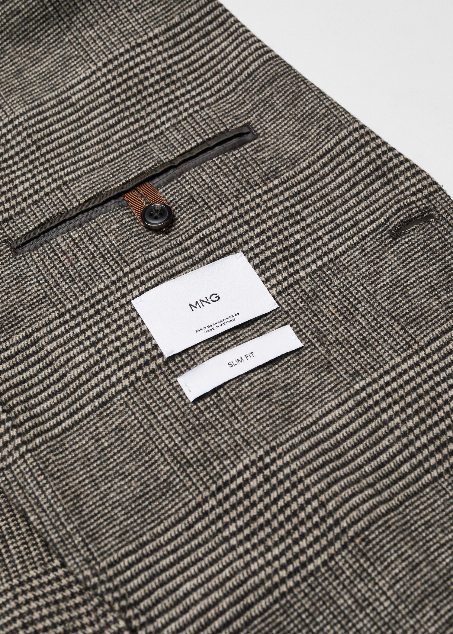 Americana slim fit lana estampada - Detalle del artículo 8