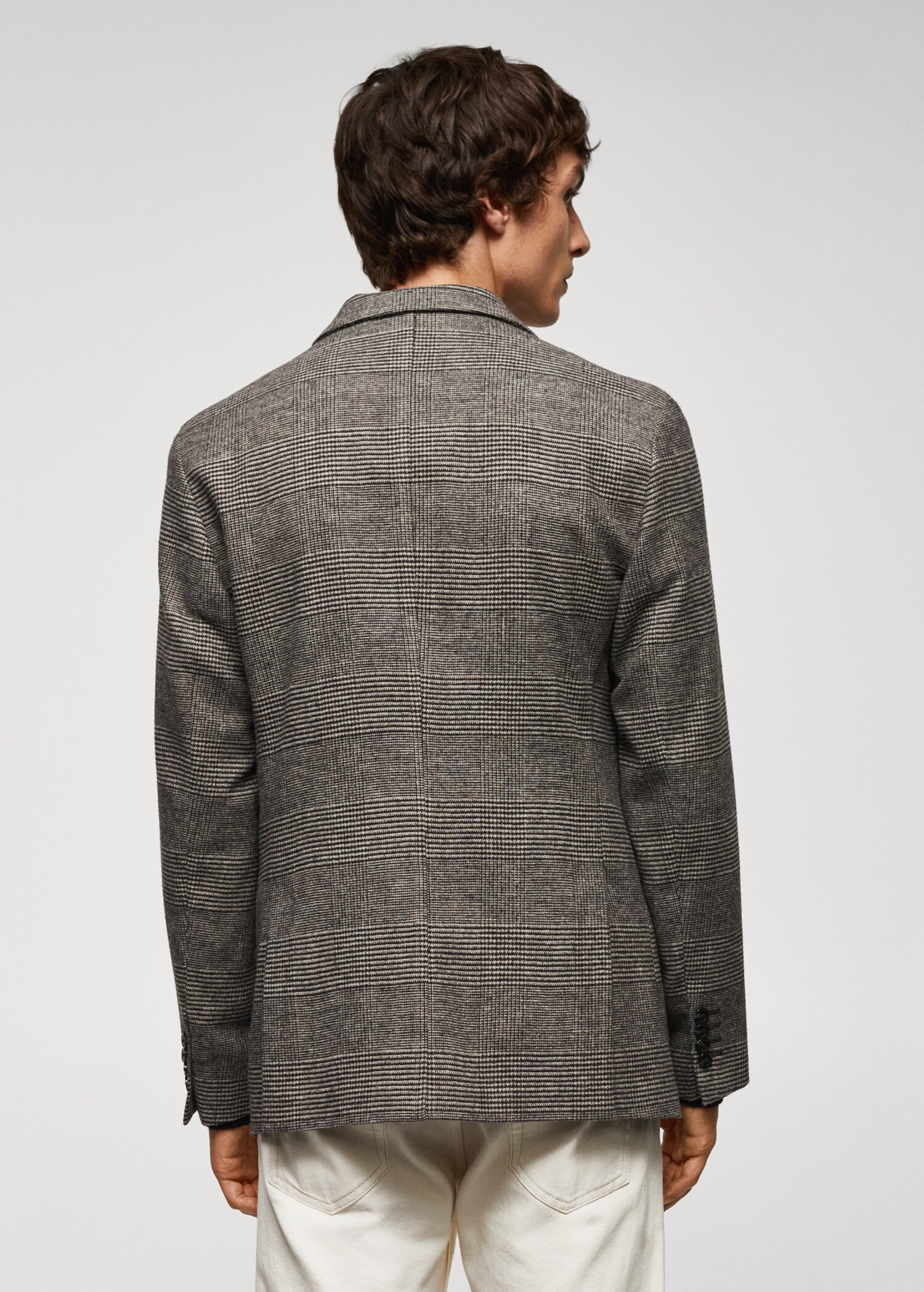 Americana slim fit lana estampada - Reverso del artículo