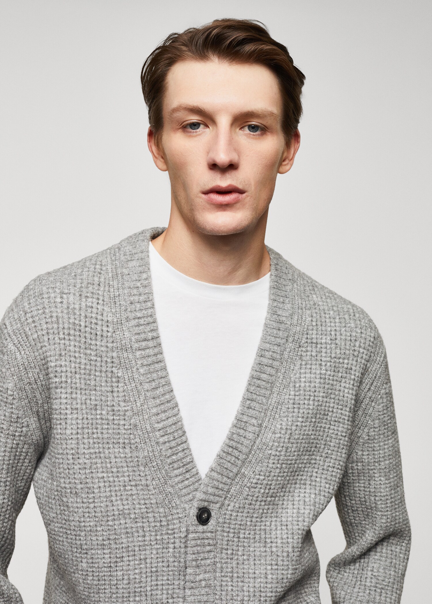 Cardigan structuré laine mélangée - Détail de l'article 1