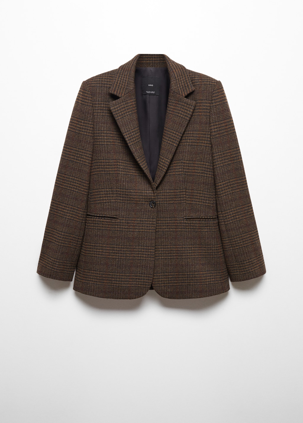 Straight check jacket Women MANGO Azerbaijan