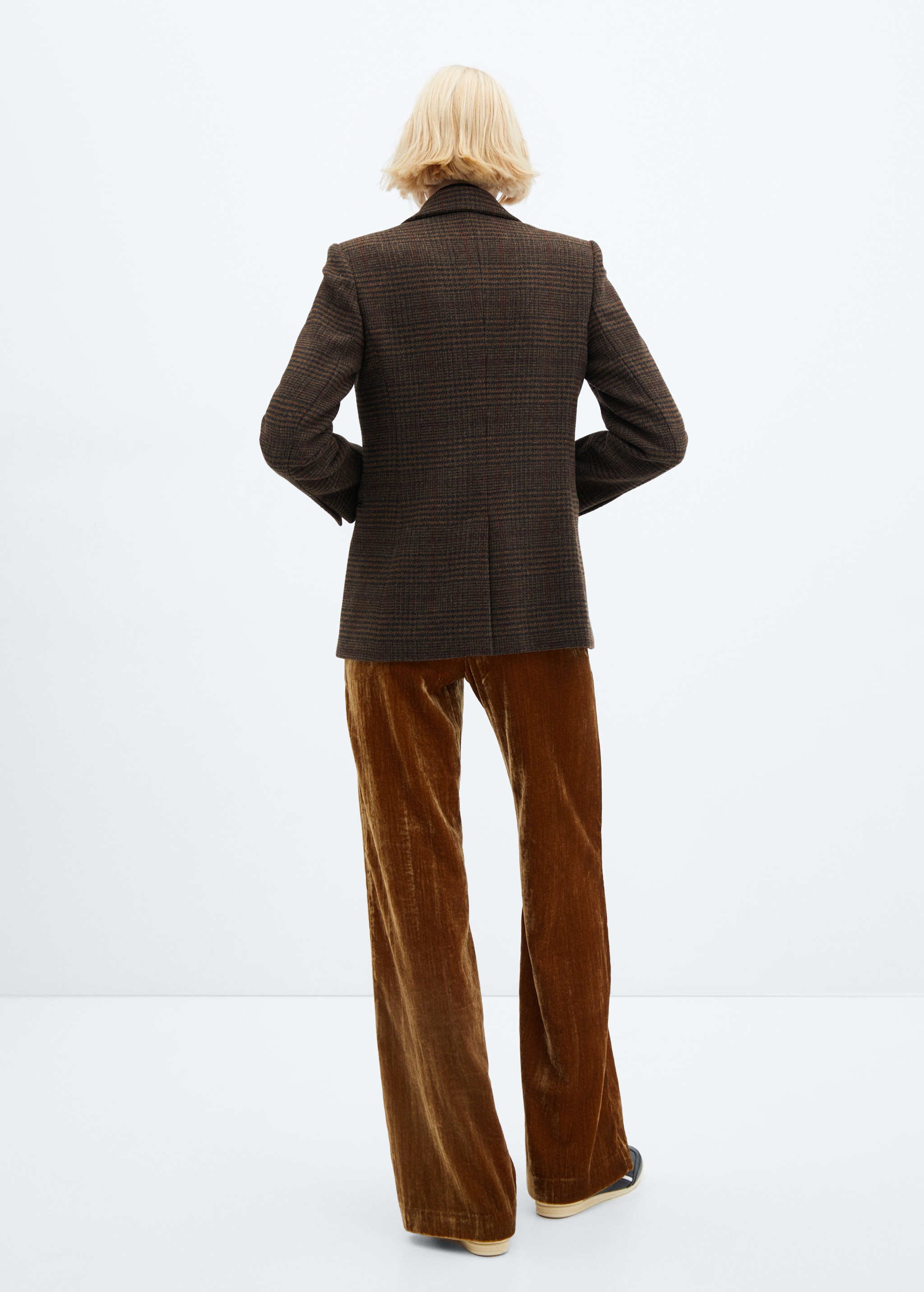 Straight check jacket - Reverse of the article