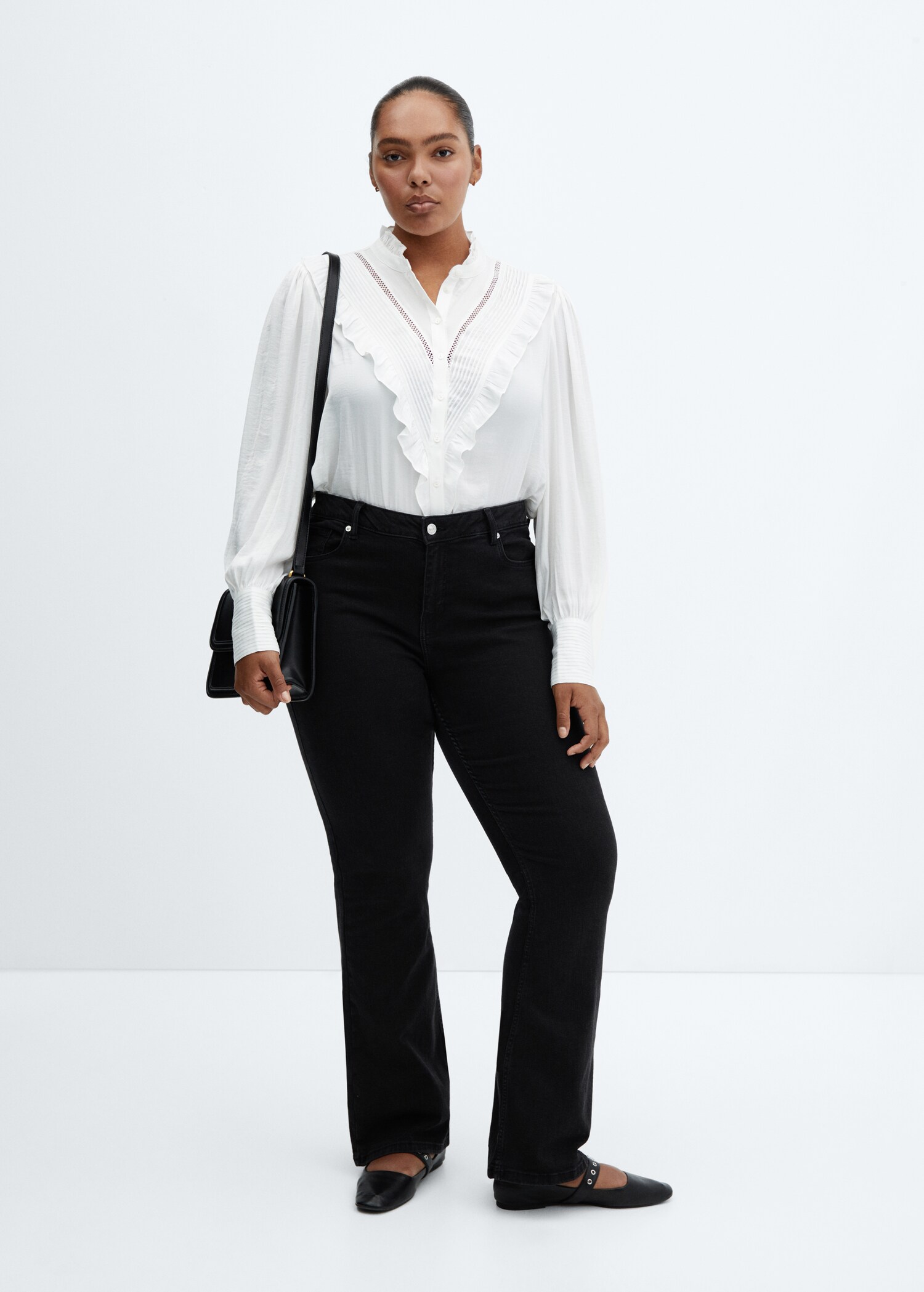 Shirt with ruffle detail  - Details of the article 3