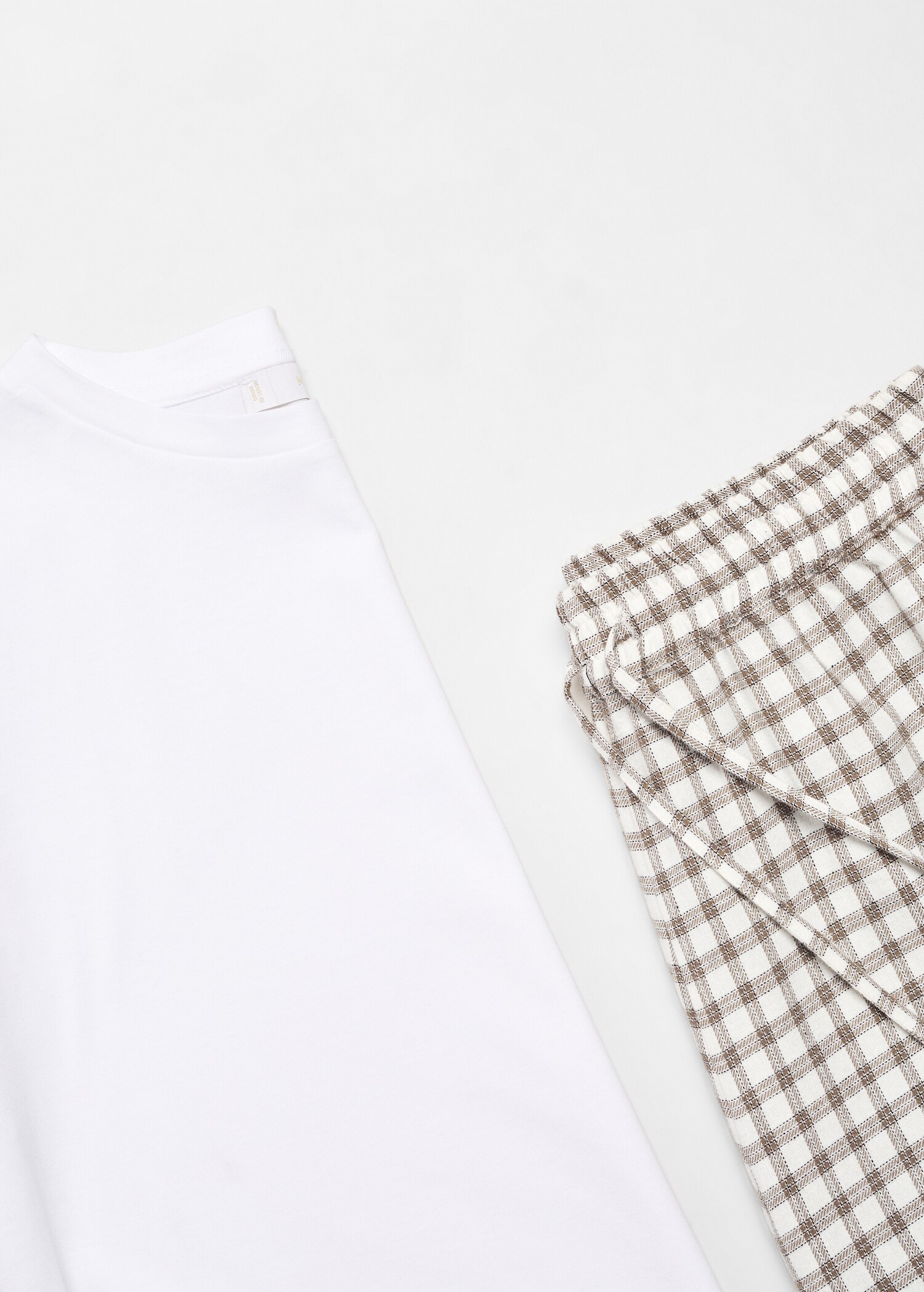 Pijama dos piezas largo cuadros - Detalle del artículo 8