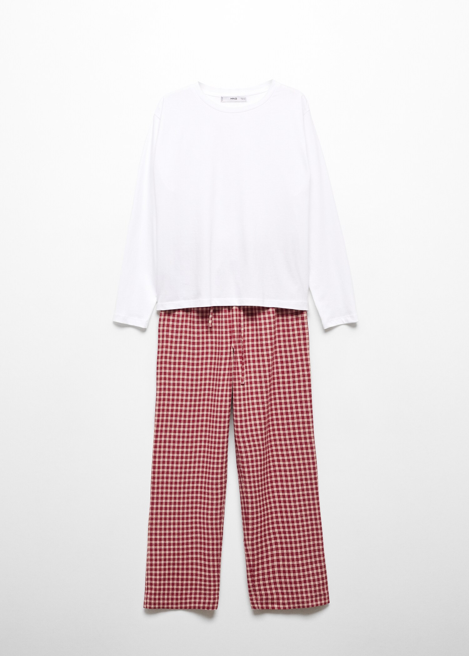 Pijama dos piezas largo cuadros - Artículo sin modelo