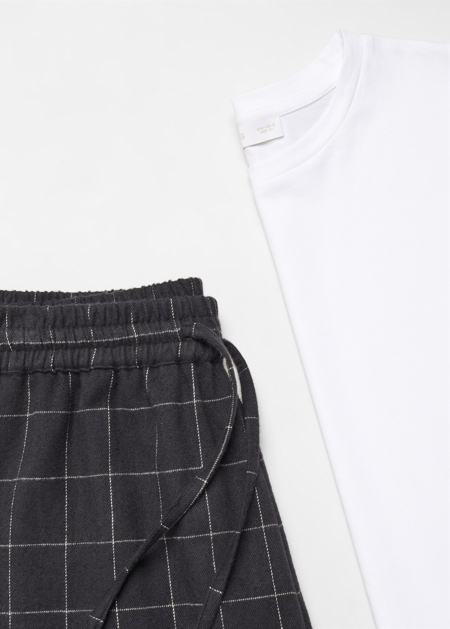 Pijama dos piezas largo cuadros - Detalle del artículo 8