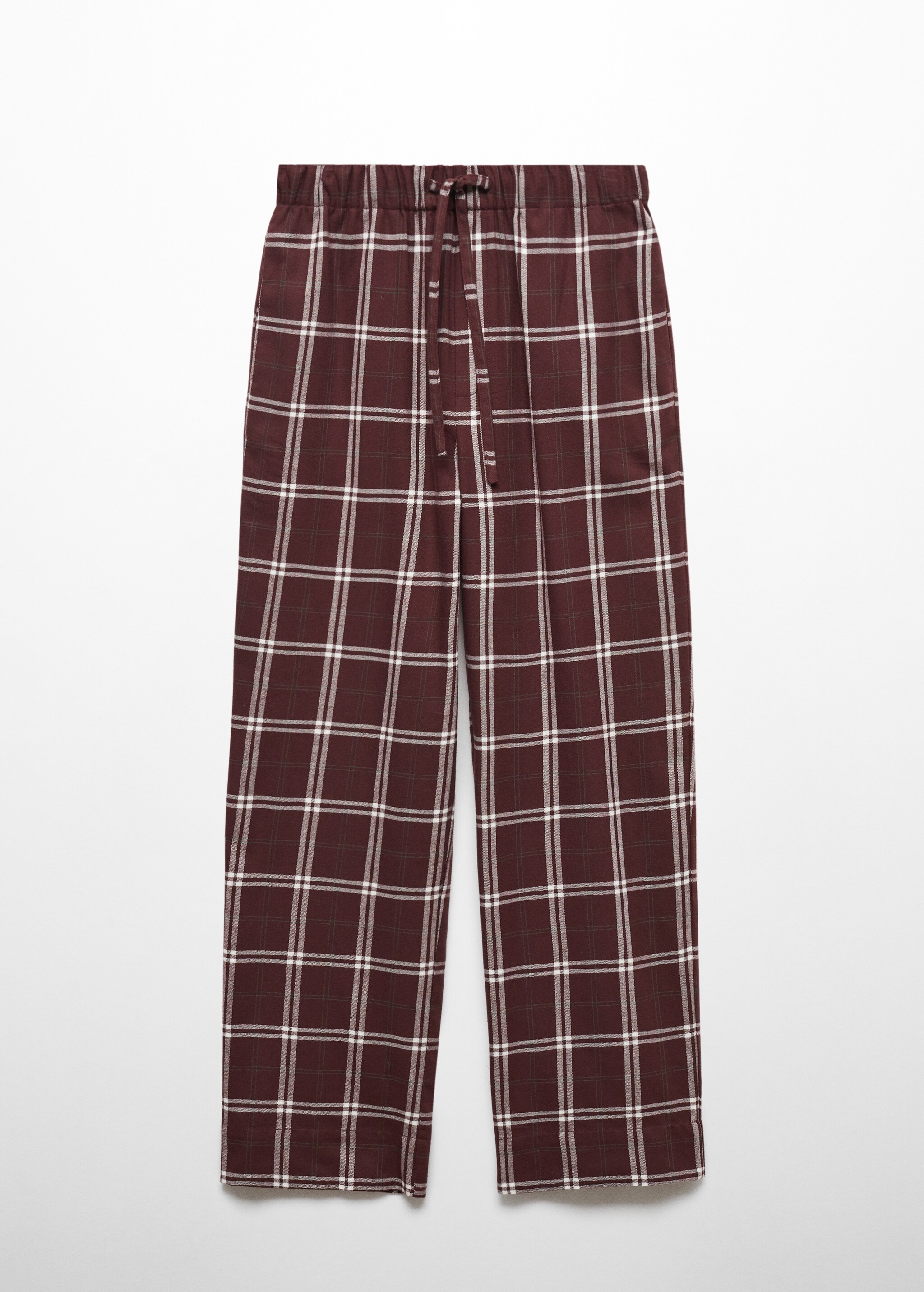 Check flannel pyjama trousers - Article without model
