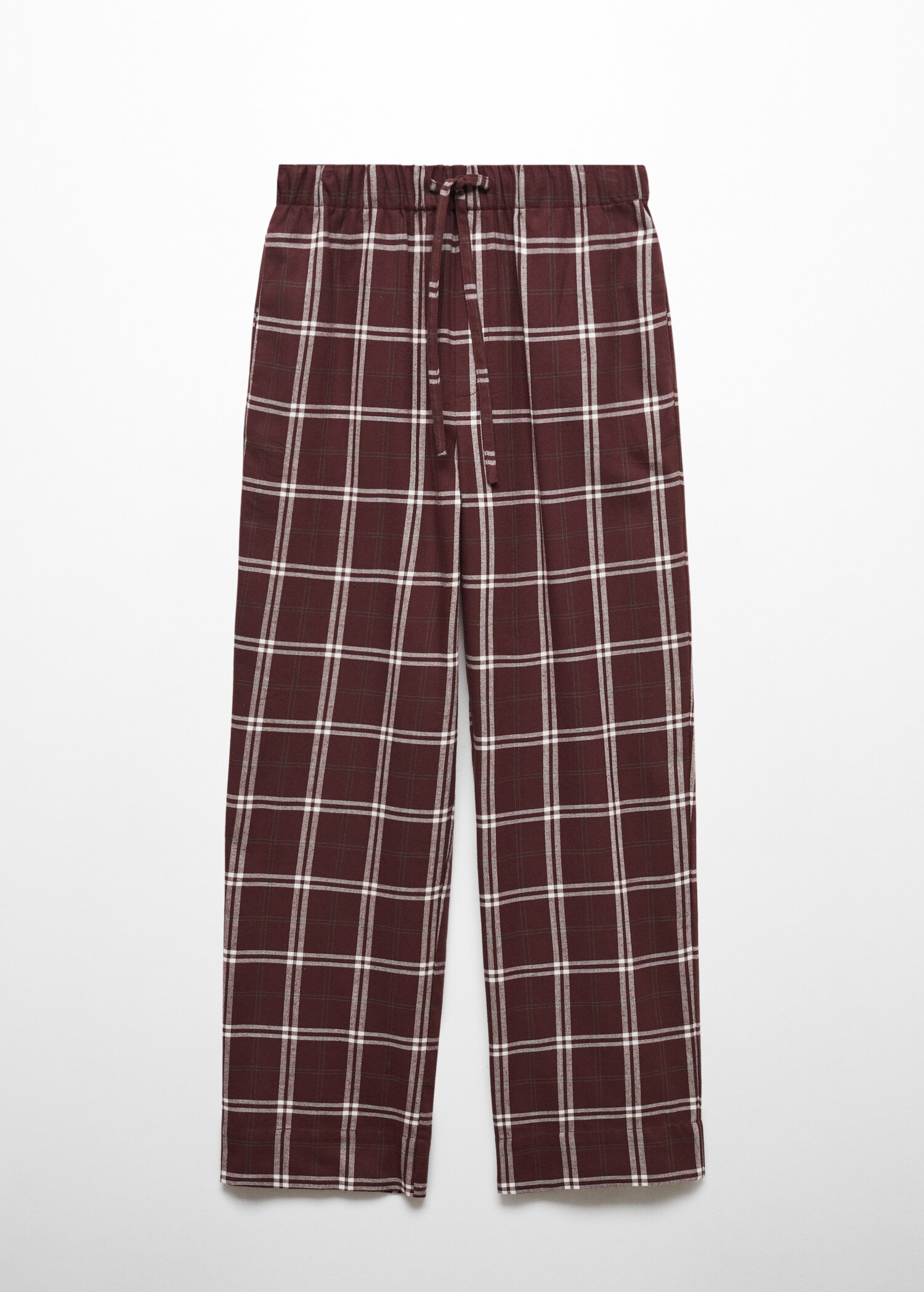 Check flannel pyjama trousers - Article without model