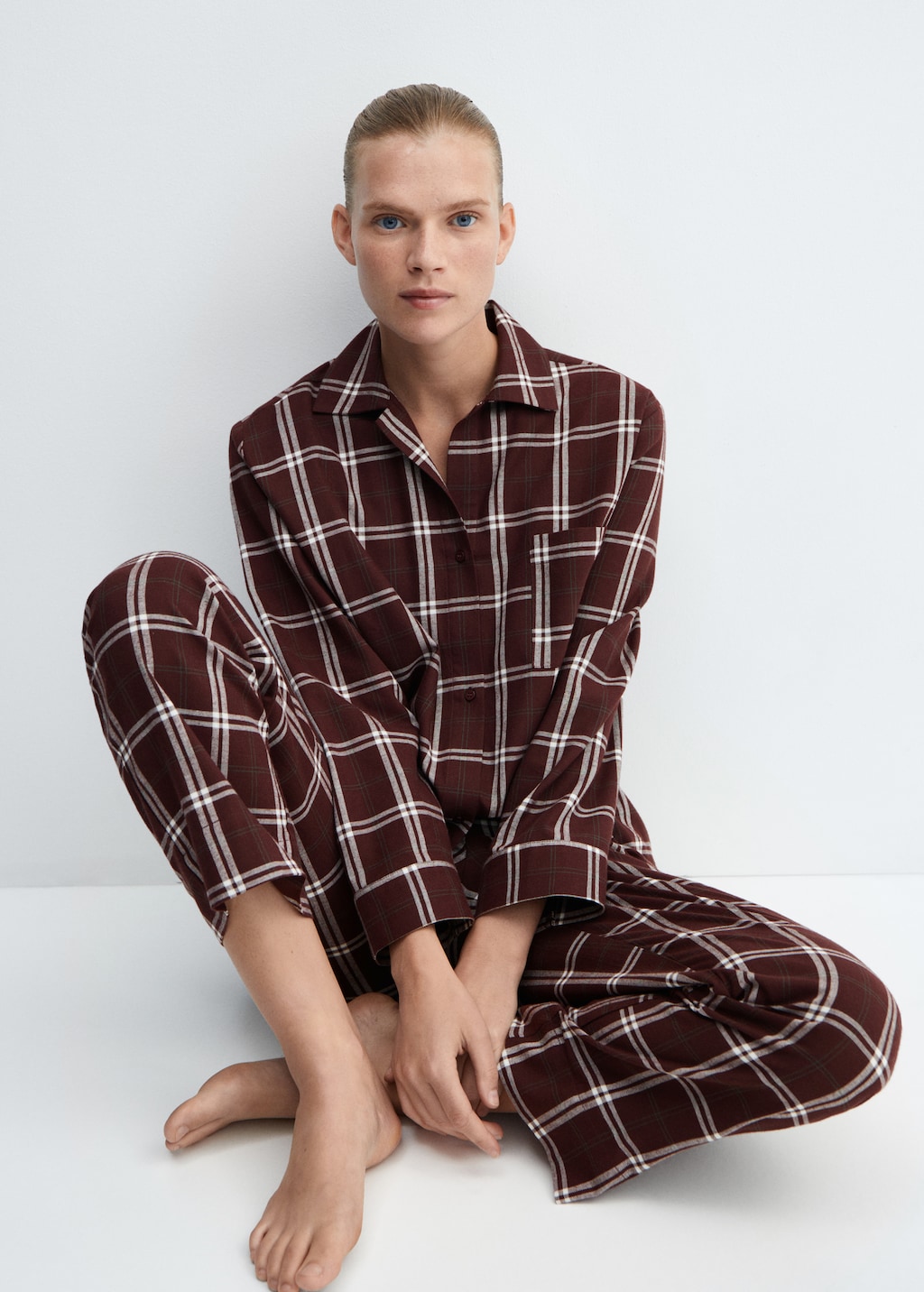 Mango pantalon carreaux hotsell