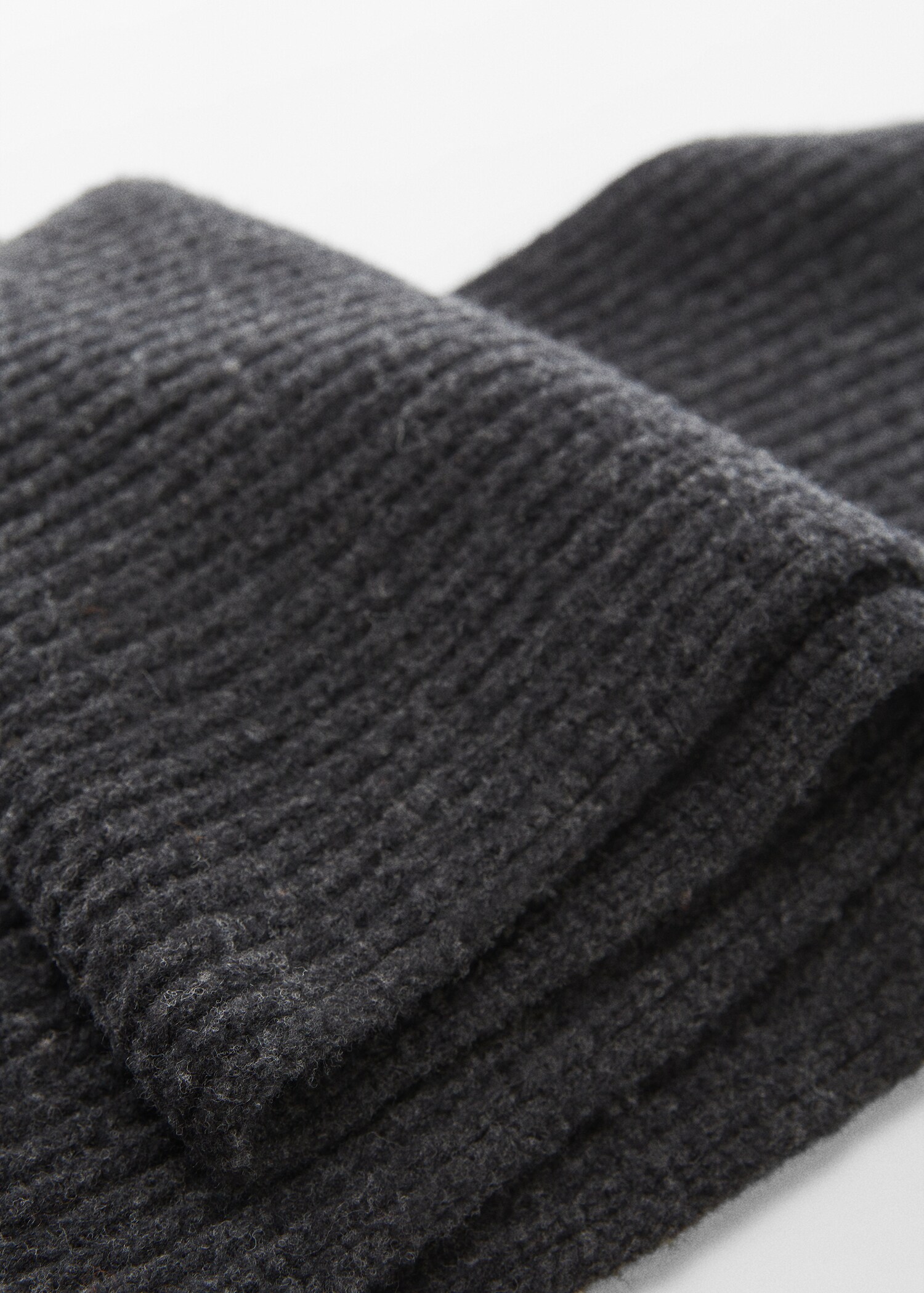 Knit wool-blend scarf - Medium plane
