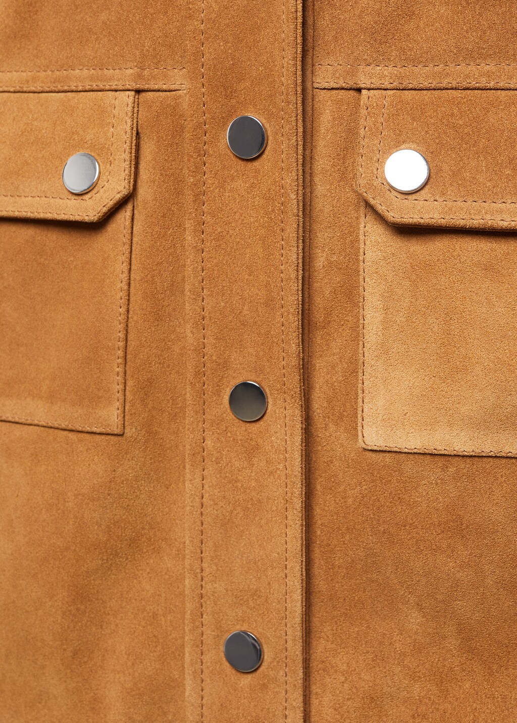 Suede jacket with fur-effect collar | MANGO Kosovo