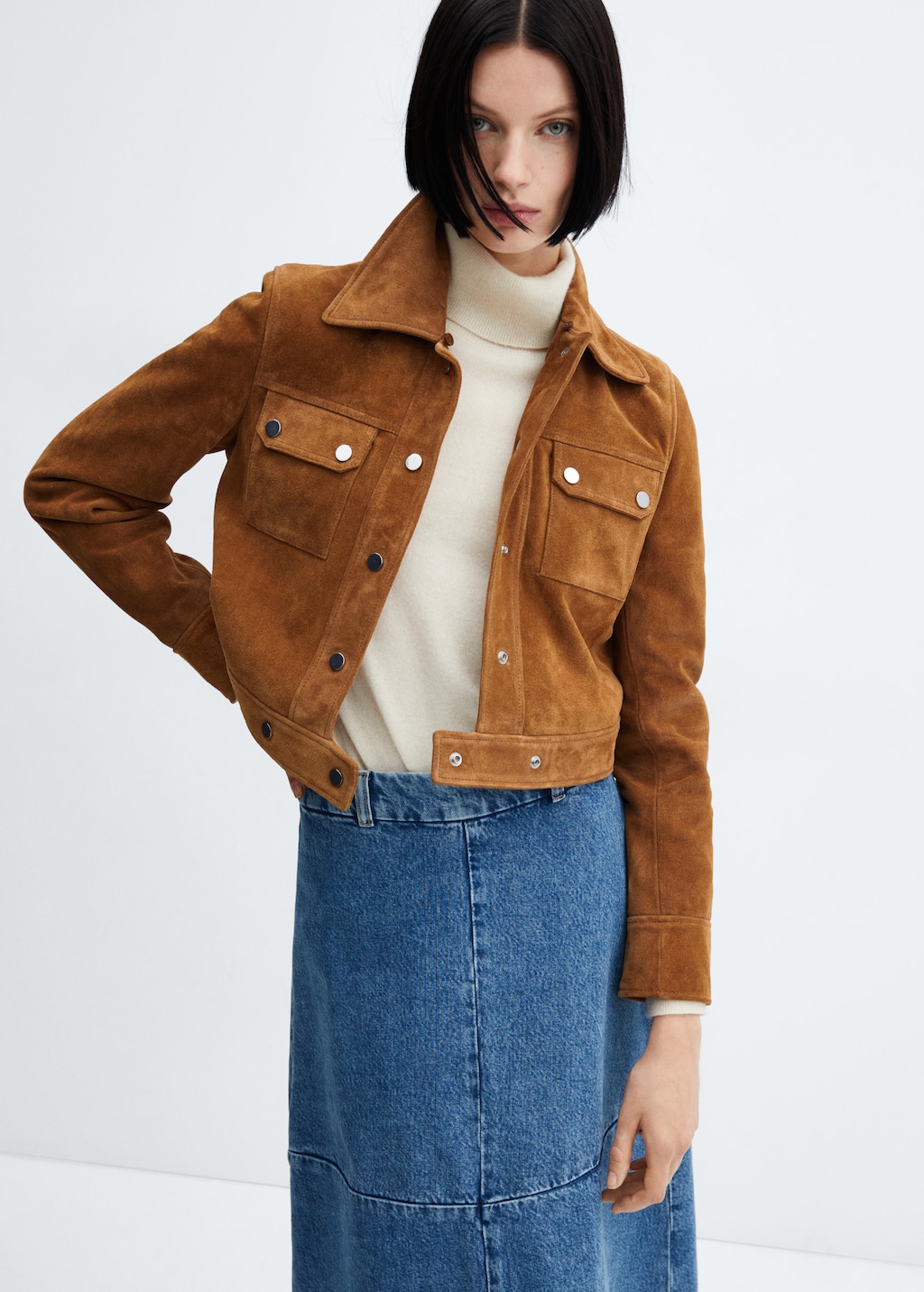 Mango veste cuir femme hotsell