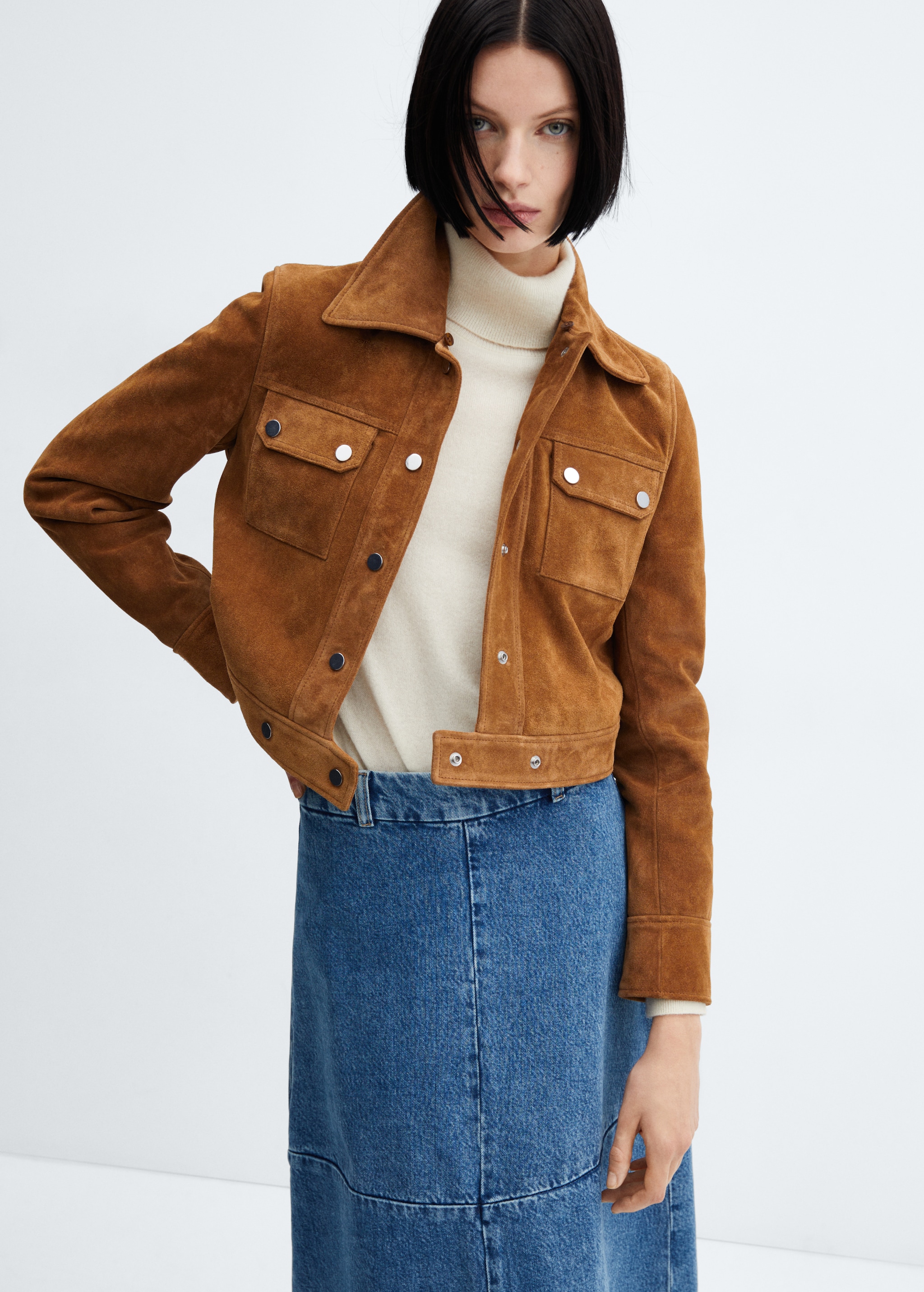 Veste En Cuir Frange Perfecto à Franges Pour Femme Imparfaite