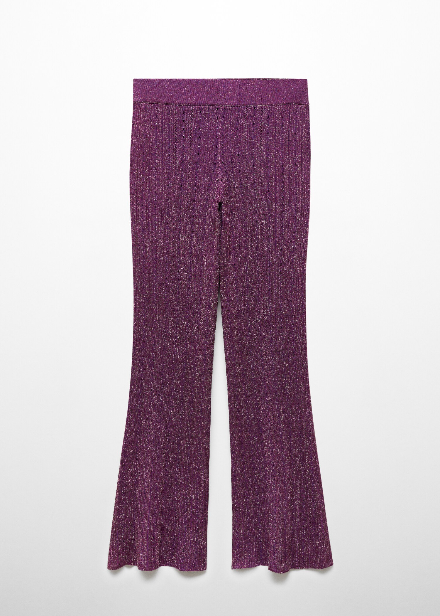 Pantalón acampanado punto lúrex - Artículo sin modelo