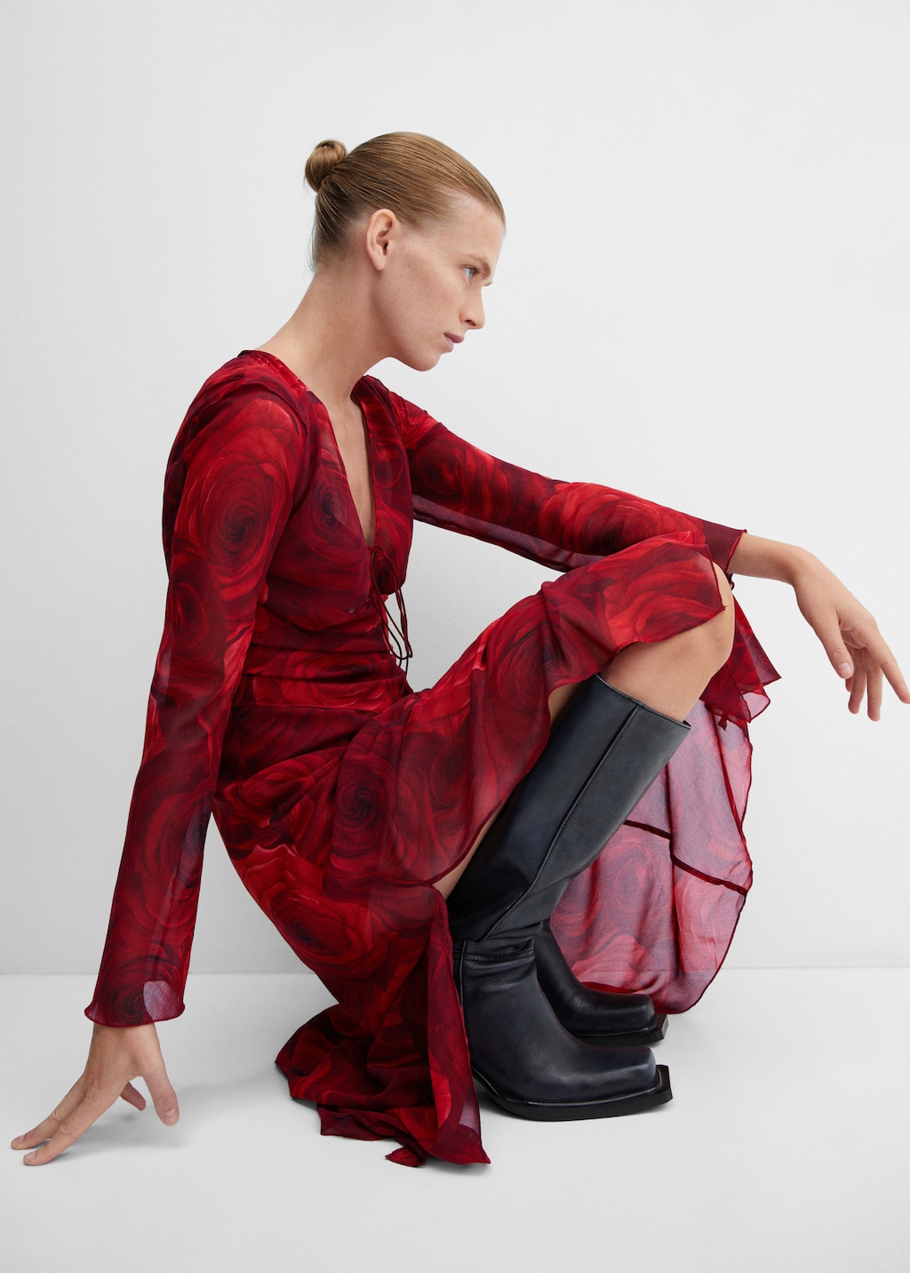 Robe en gaze a fleurs Femme MANGO Nouvelle Caledonie