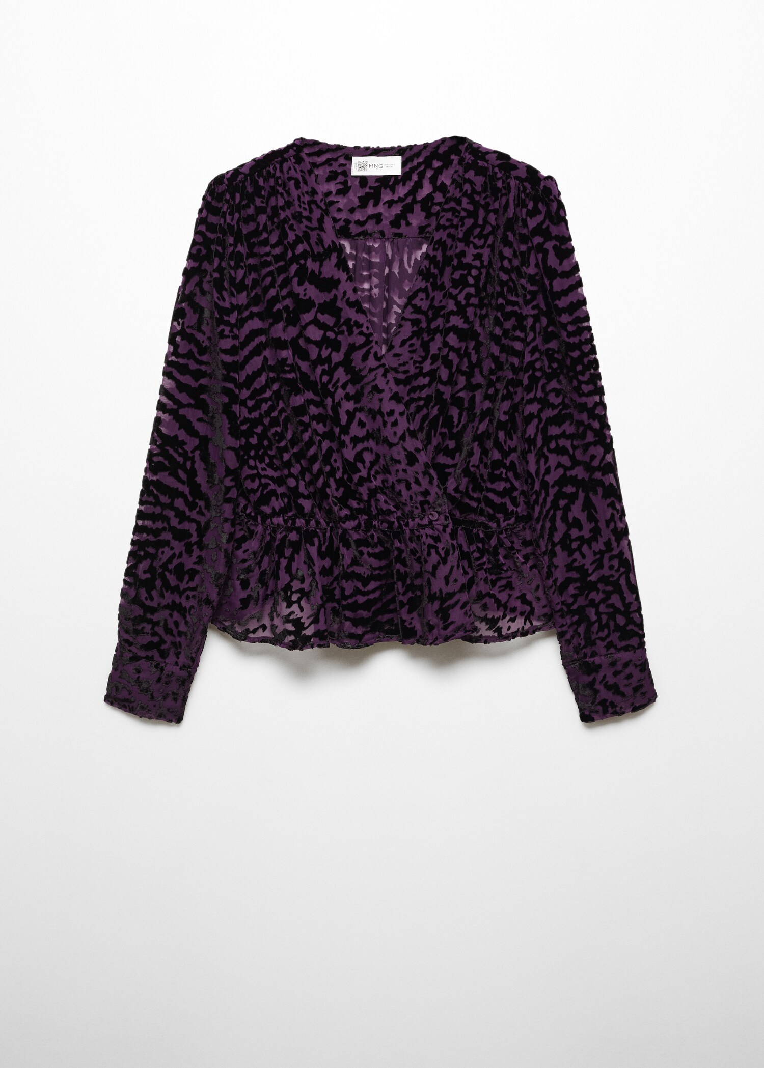 Blusa terciopelo animal print - Artículo sin modelo