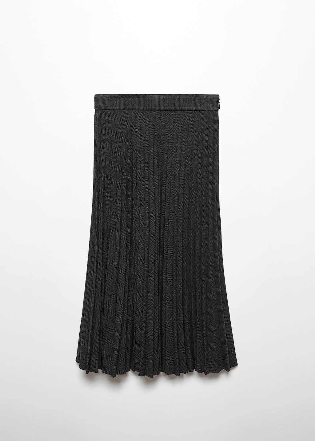 coco check pleats skirt black アンドマリー ANDMARY】Coco check pleats skirt