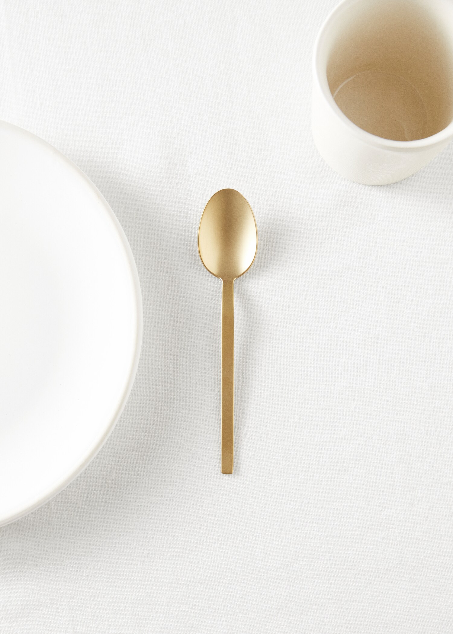 4-pack of 100% steel gold coffee spoons - Details of the article 7