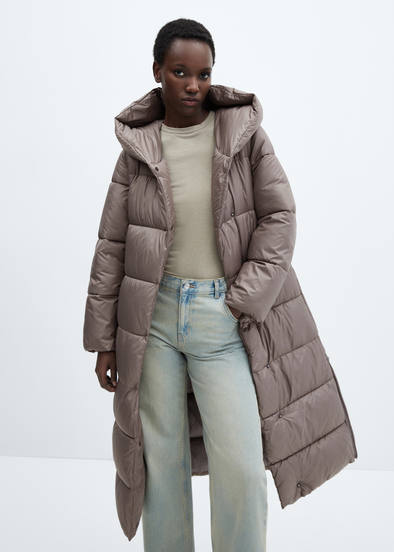 Anorak matelassé croisé Femme MANGO Niger - Main Image