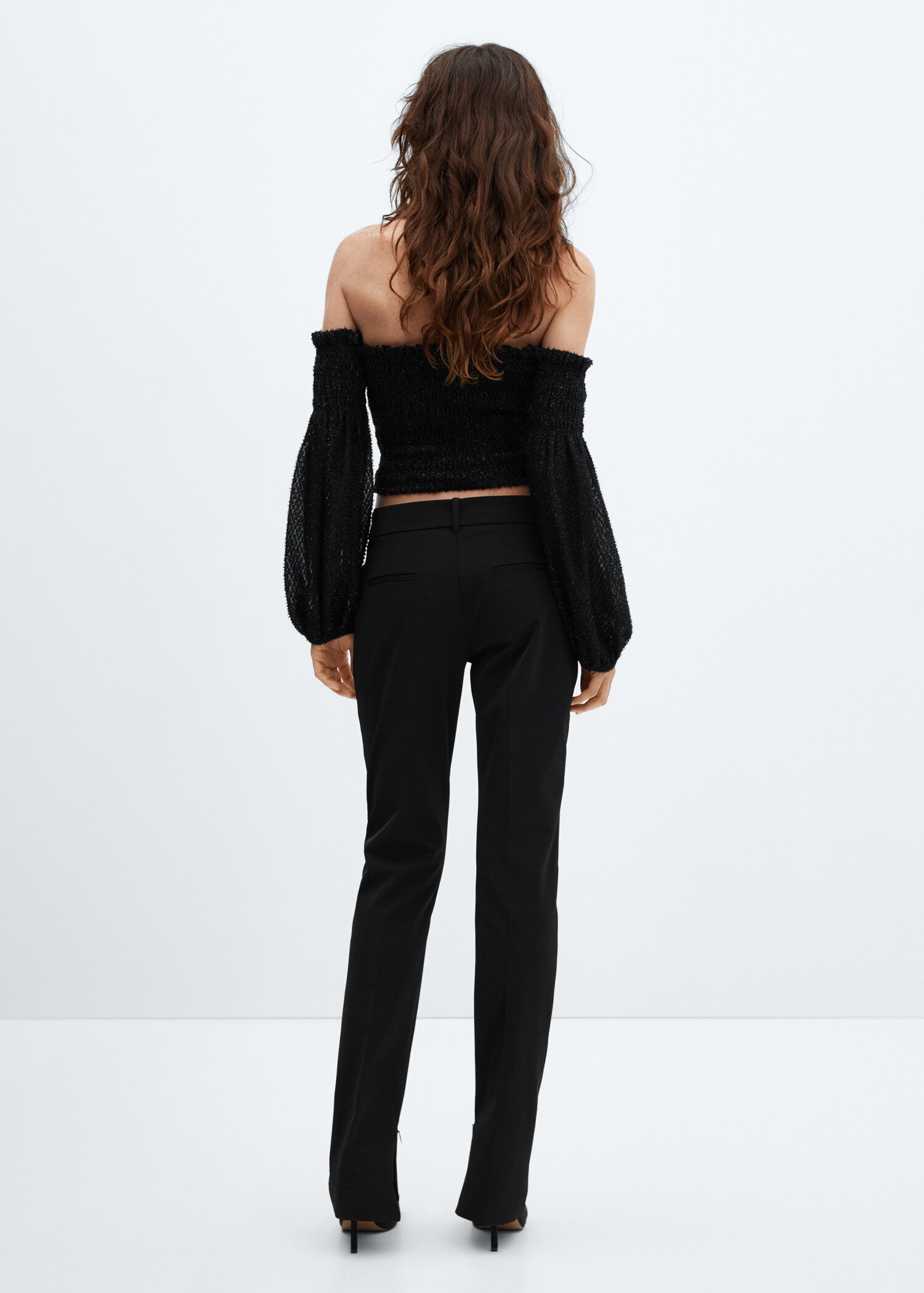 Blusa lúrex hombros descubiertos - Reverso del artículo
