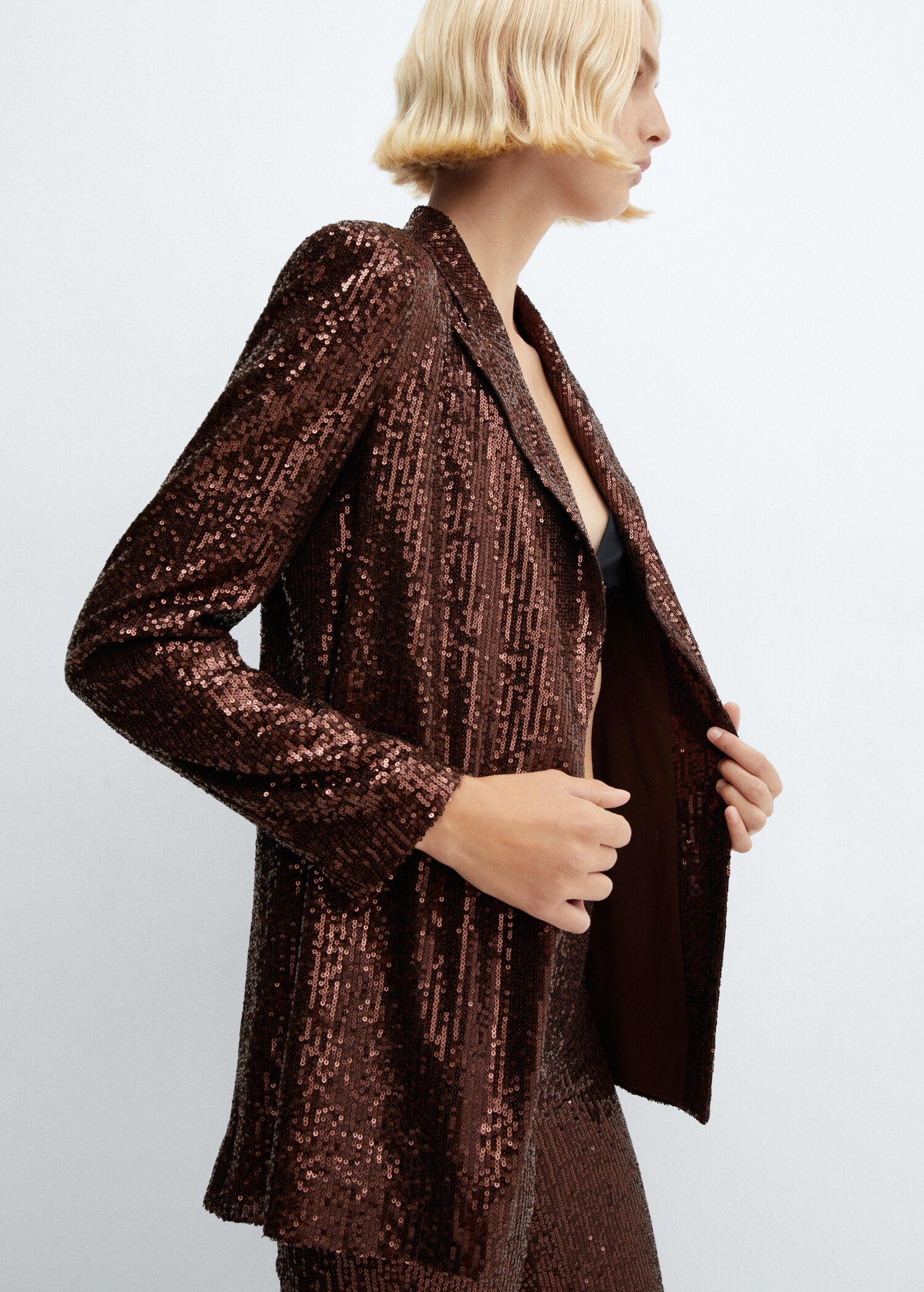 Sequin jacket with belt - Detaliu al articolului 2