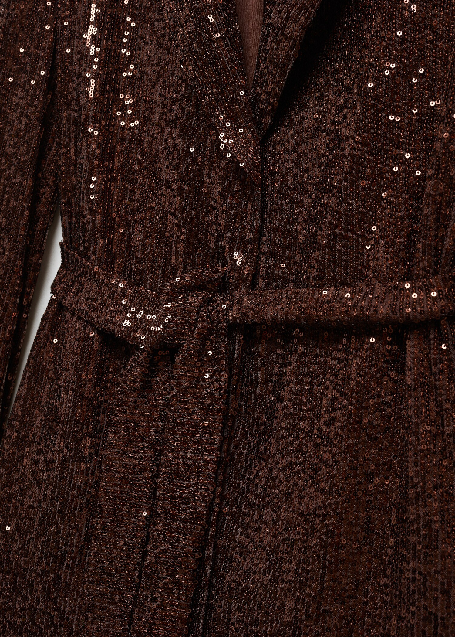 Sequin jacket with belt - Details of the article 8