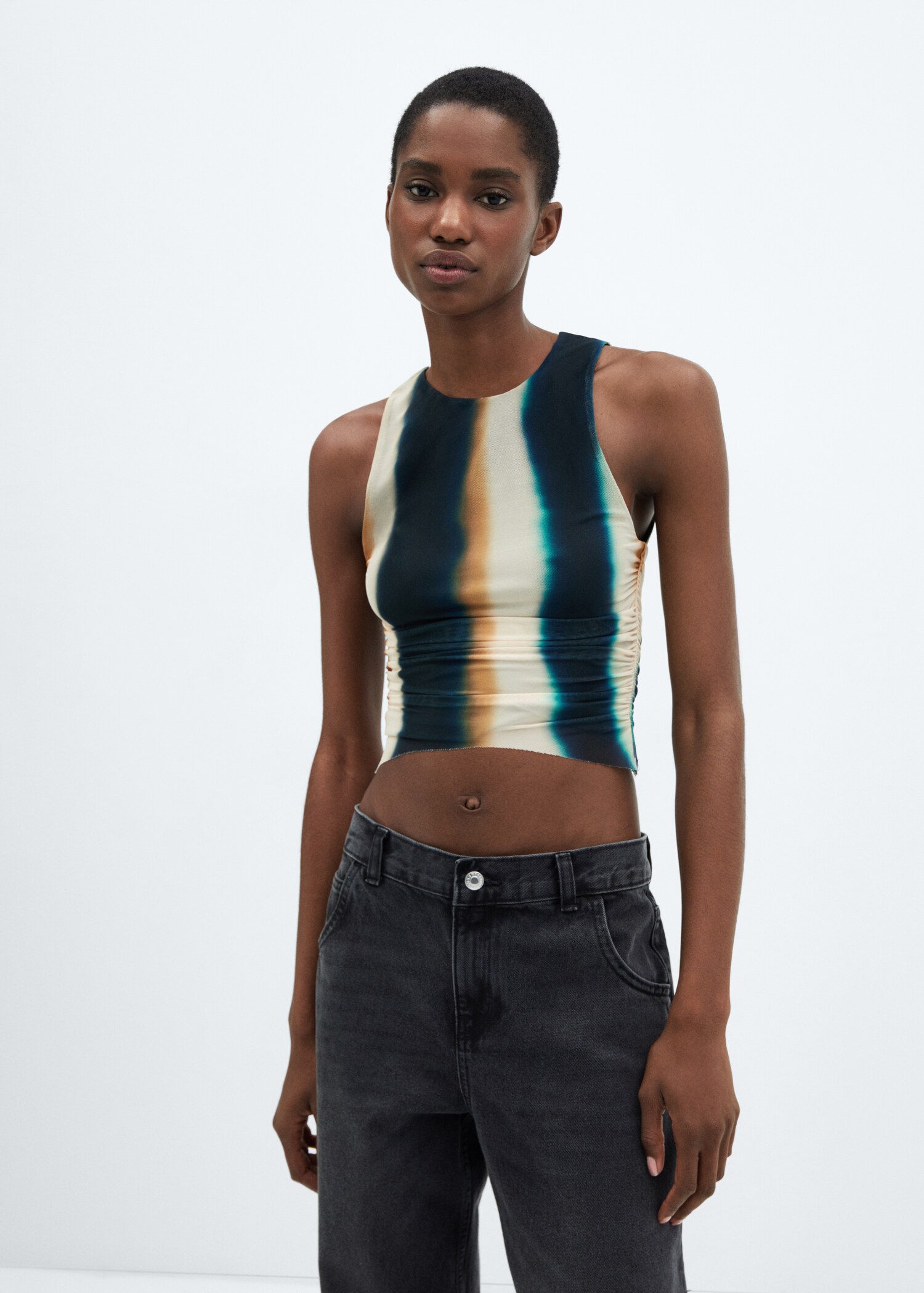 Tie-dye mesh top - Μεσαίο πλάνο