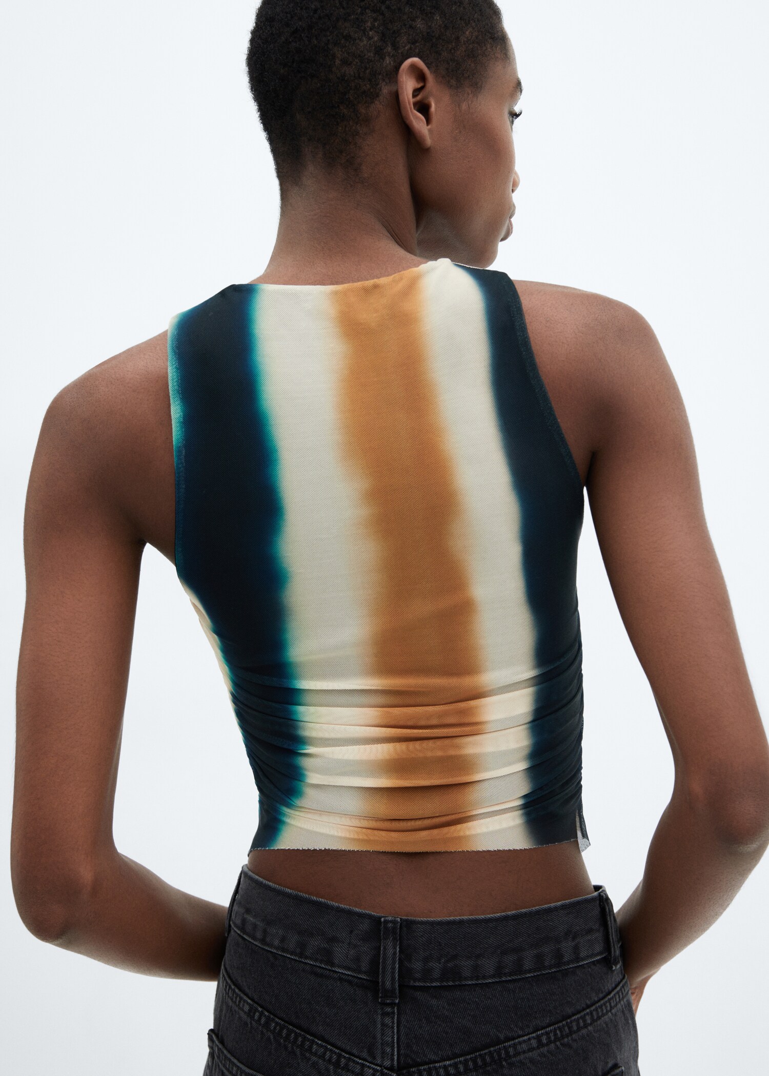 Tie-dye mesh top - Πίσω όψη προϊόντος