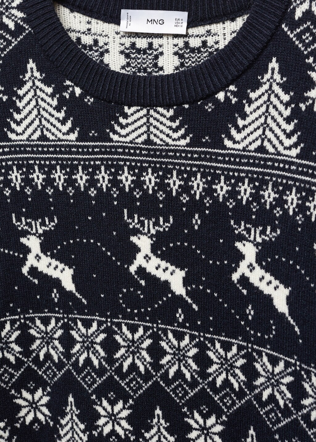 Pull over Noel jacquard Homme MANGO Niger