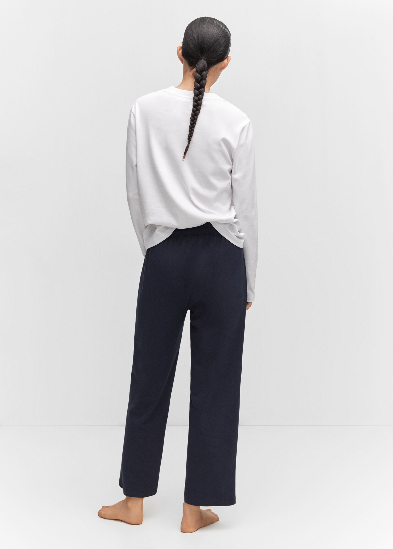 Pantalon maille coton - Verso de l’article