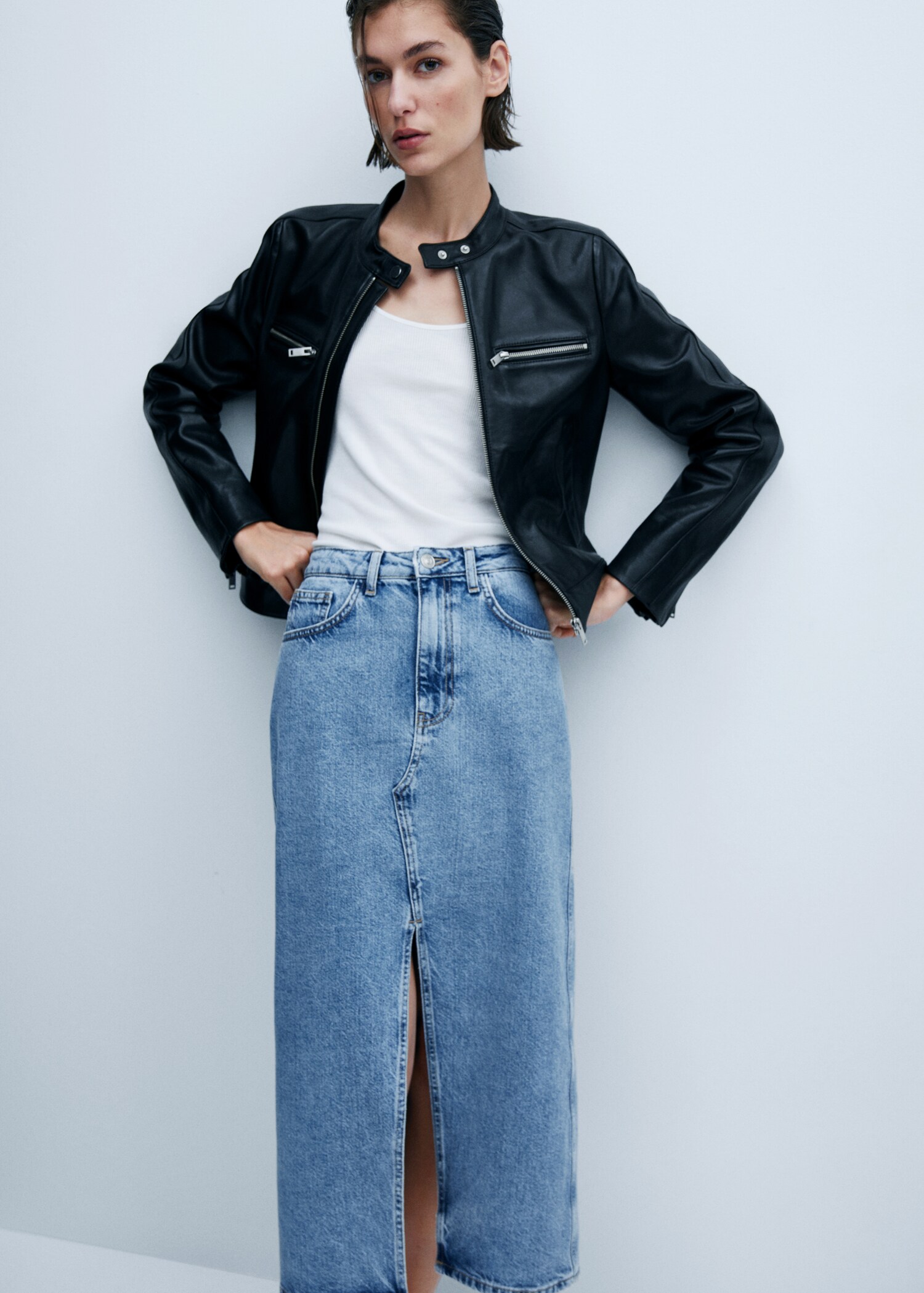 Midi denim etek - Ürün detayı 1