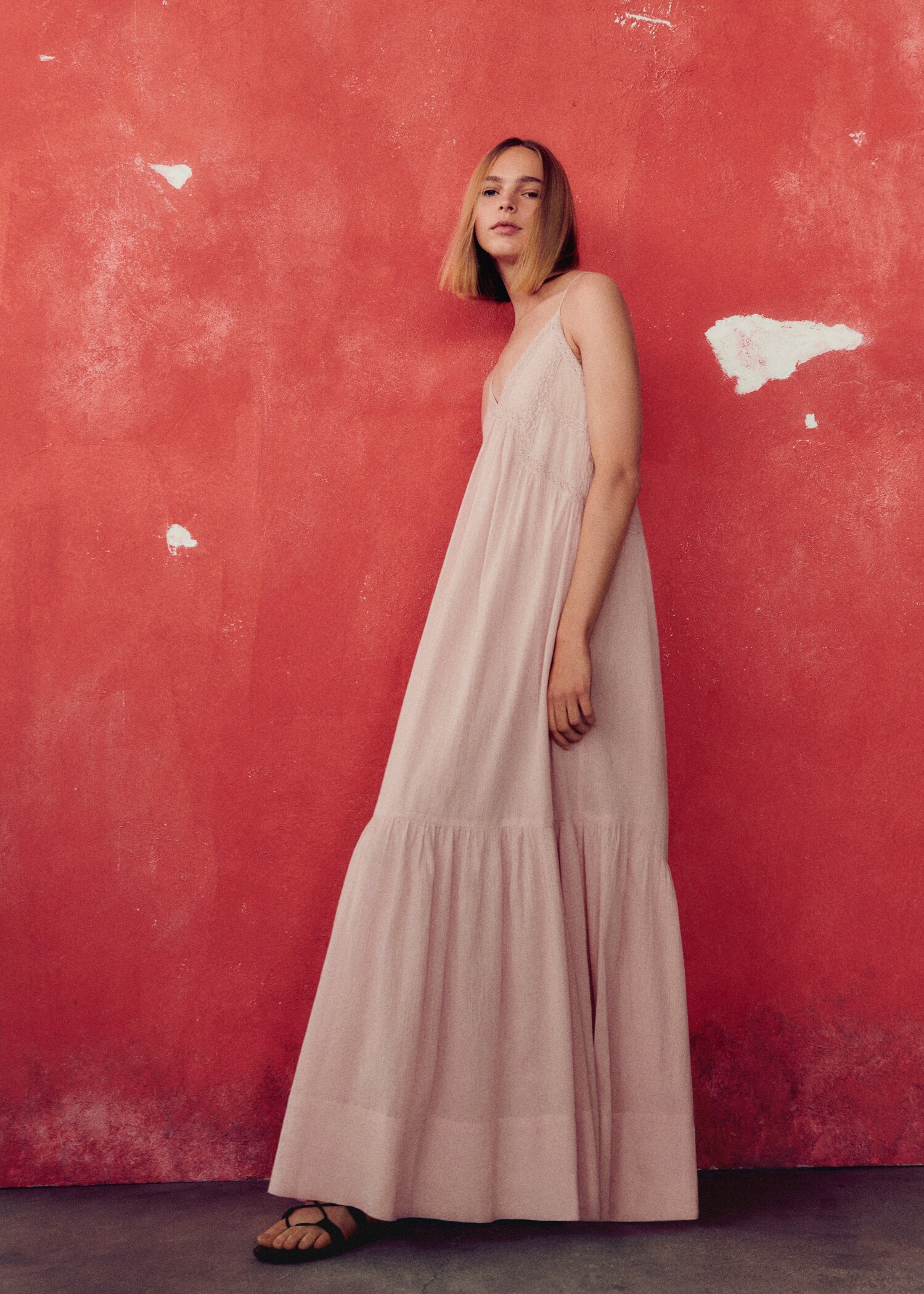 Maxi vestido detalles encaje - Detalle del artículo 6