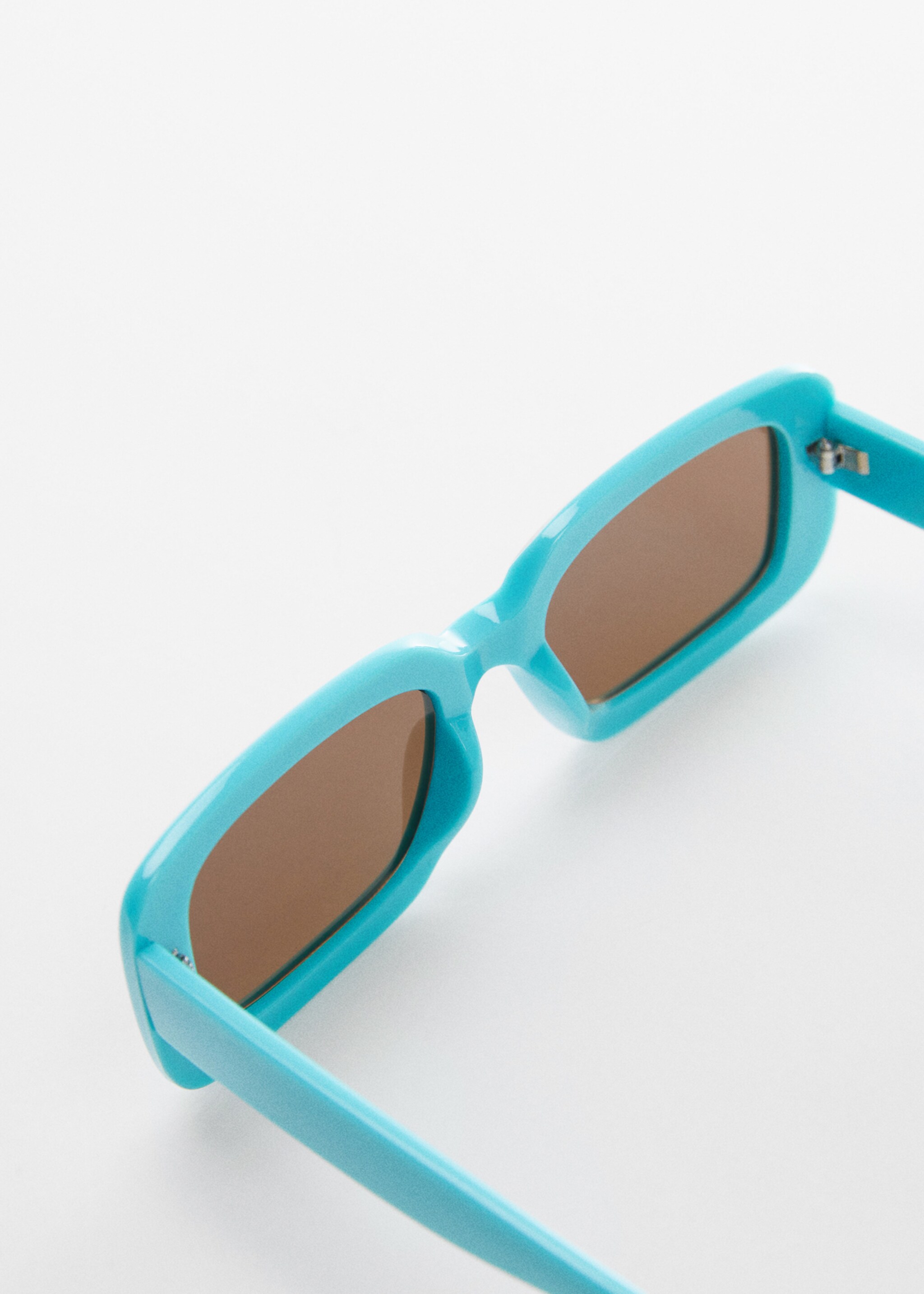 Rectangular sunglasses - Details of the article 1, Turquoise. Ref: 57062503-00.