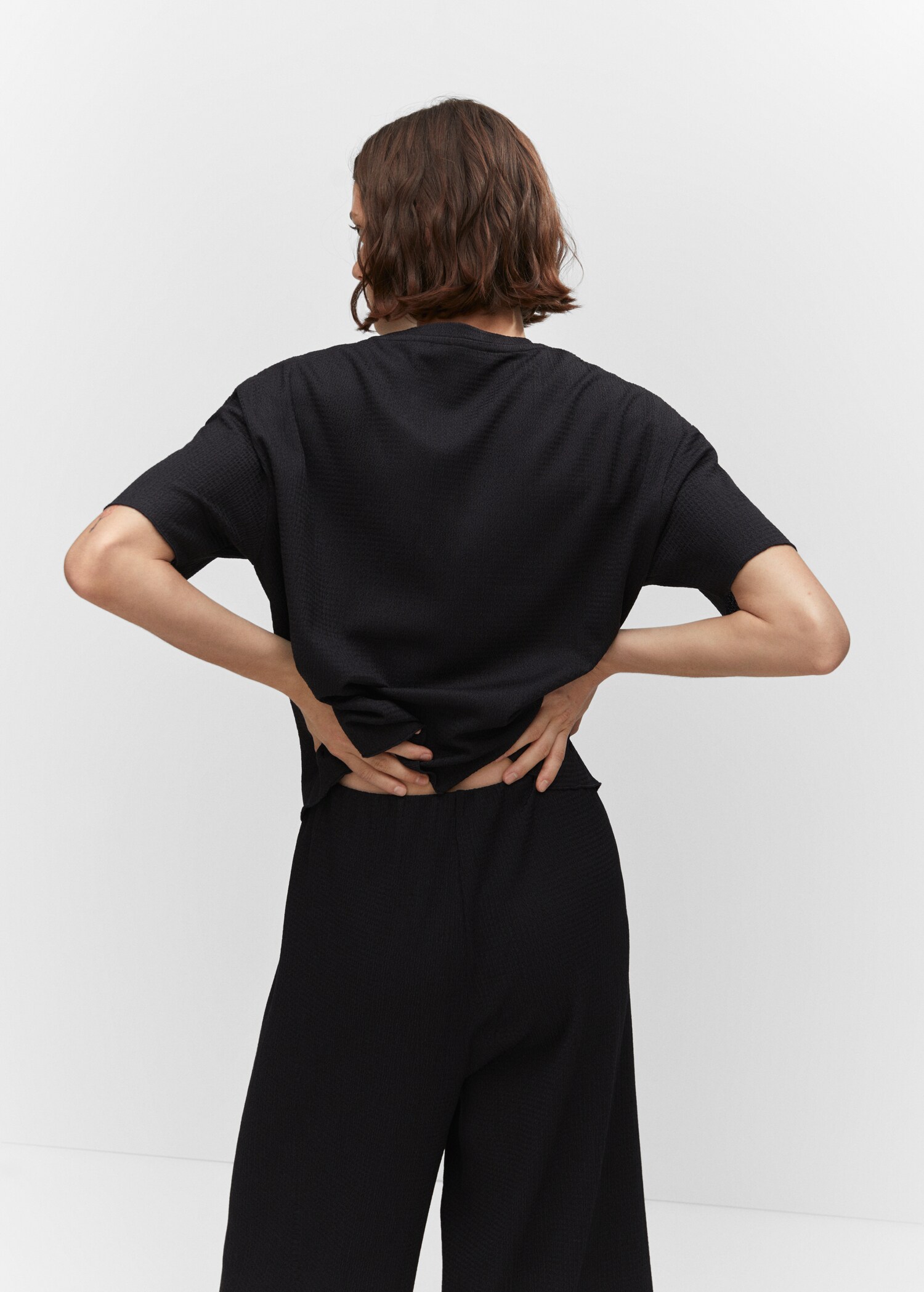 Camiseta oversize textura - Reverso del artículo