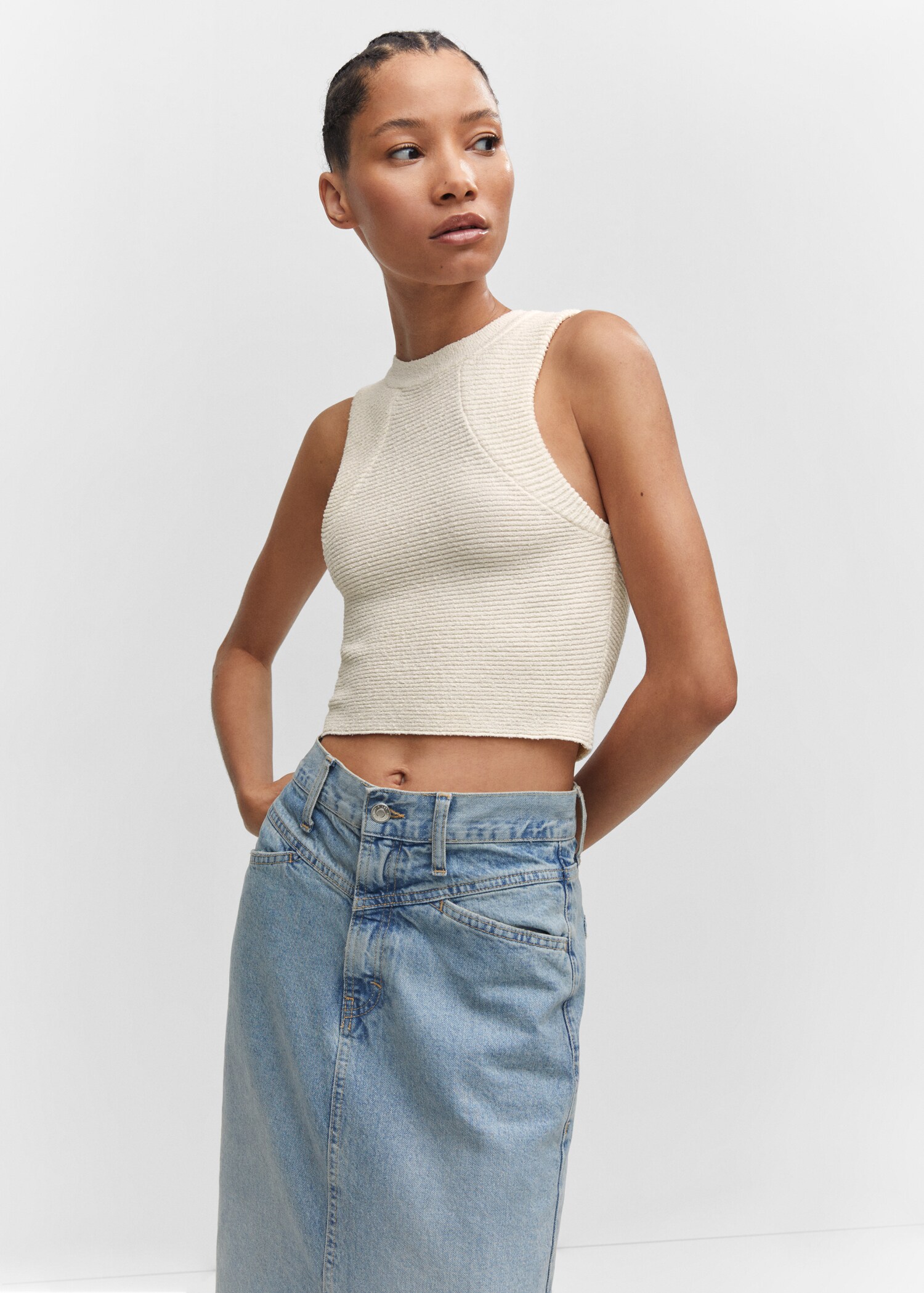 Crop top maille - Plan moyen