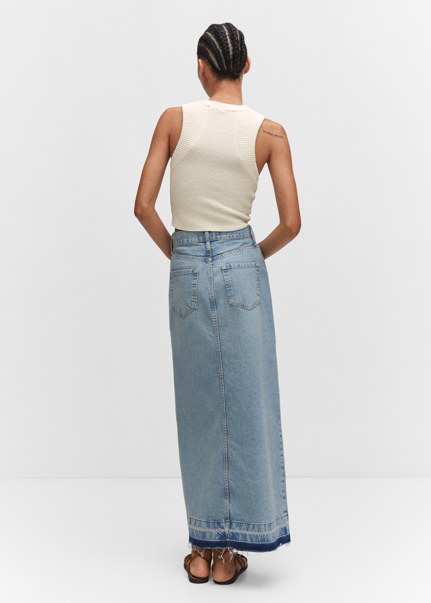 Crop top maille - Verso de l’article